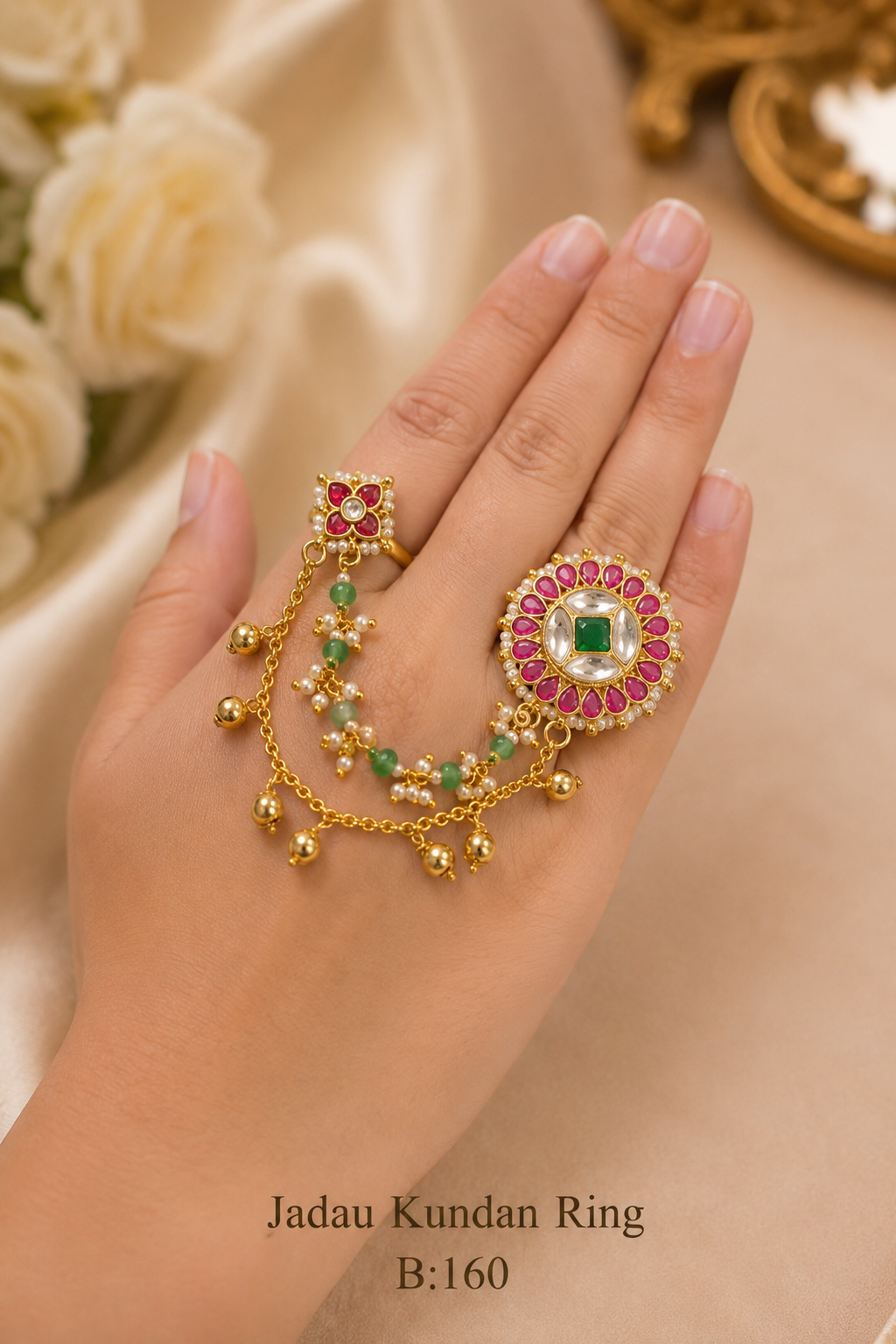 Pachi/Jadau Kundan Ring