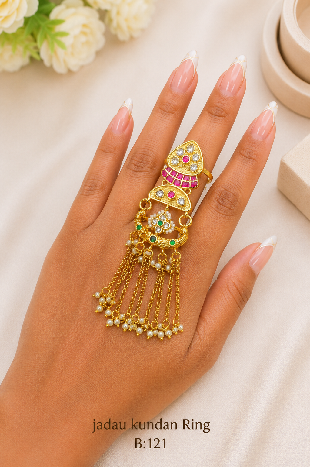 Pachi/Jadau Kundan Ring