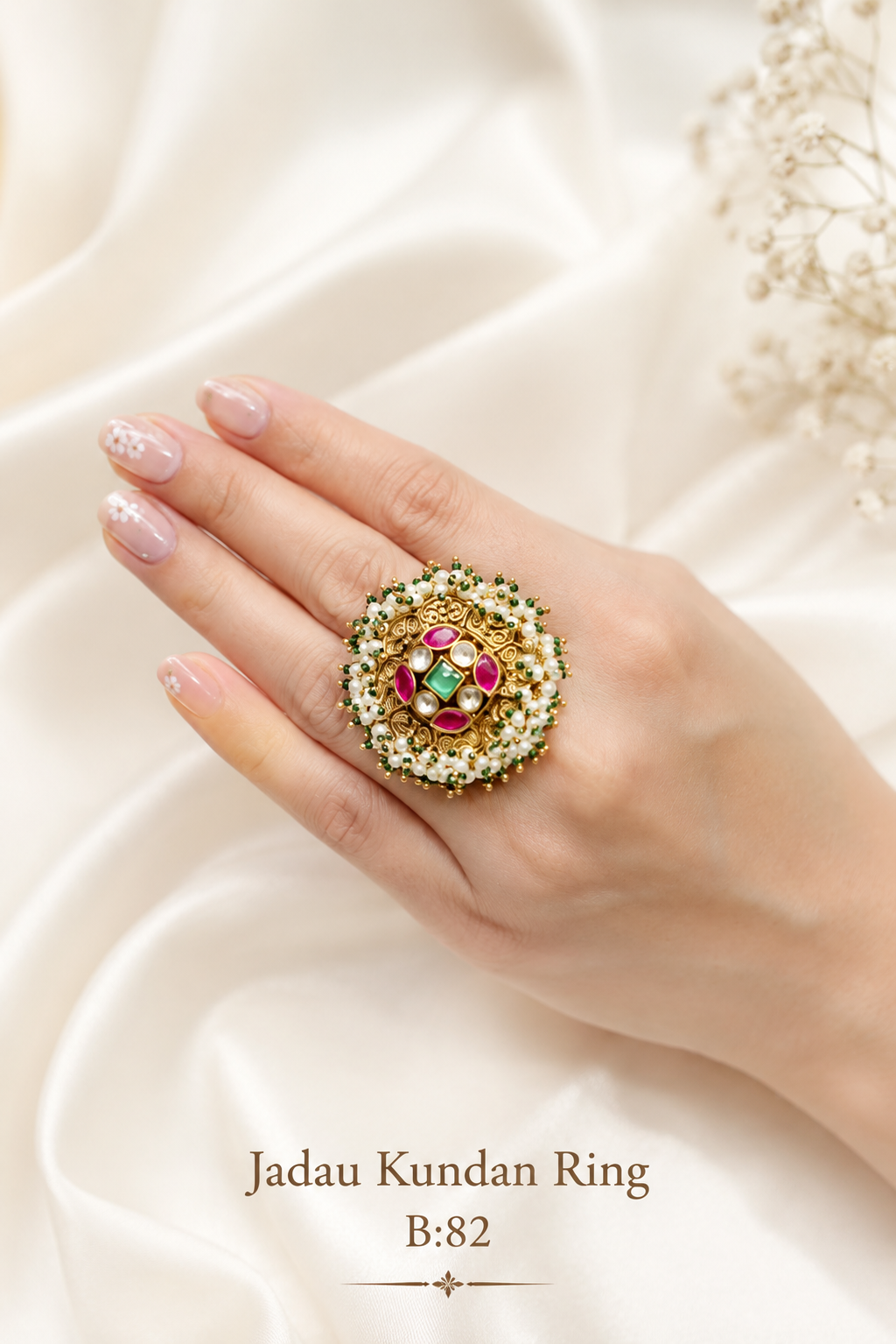 Pachi/Jadau Kundan Ring