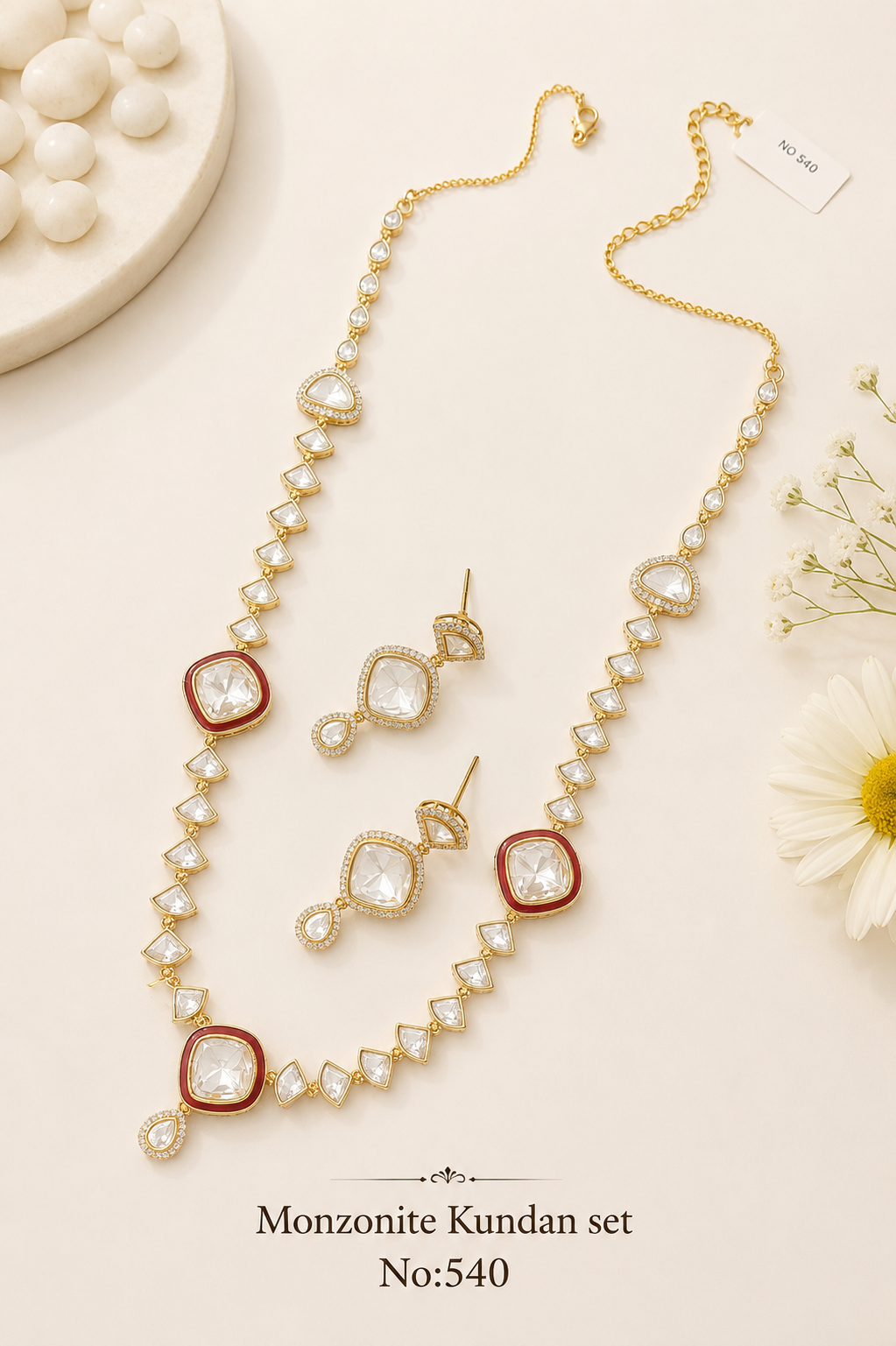 Monzonite Kundan Sets