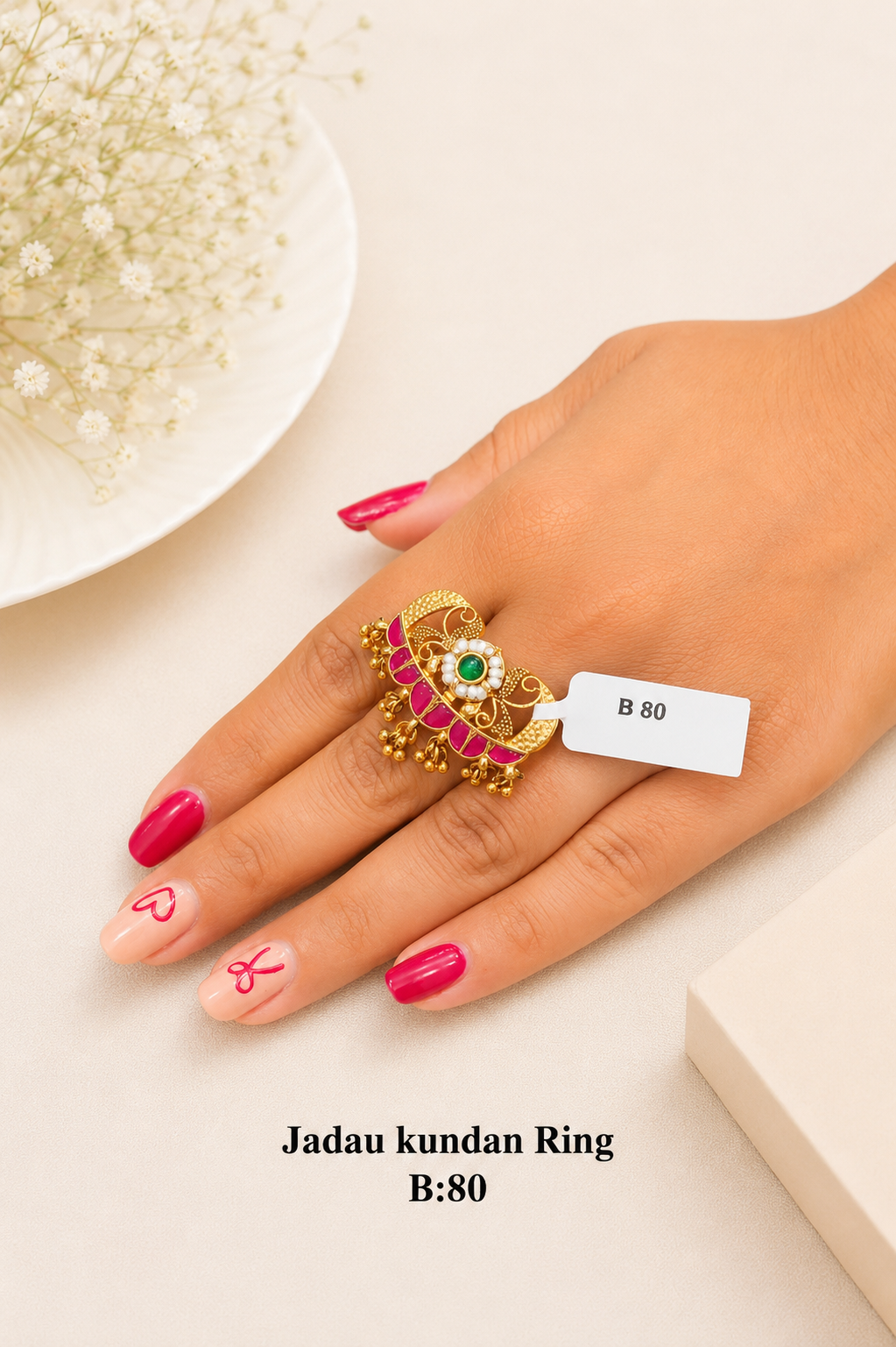 Pachi/Jadau Kundan Ring