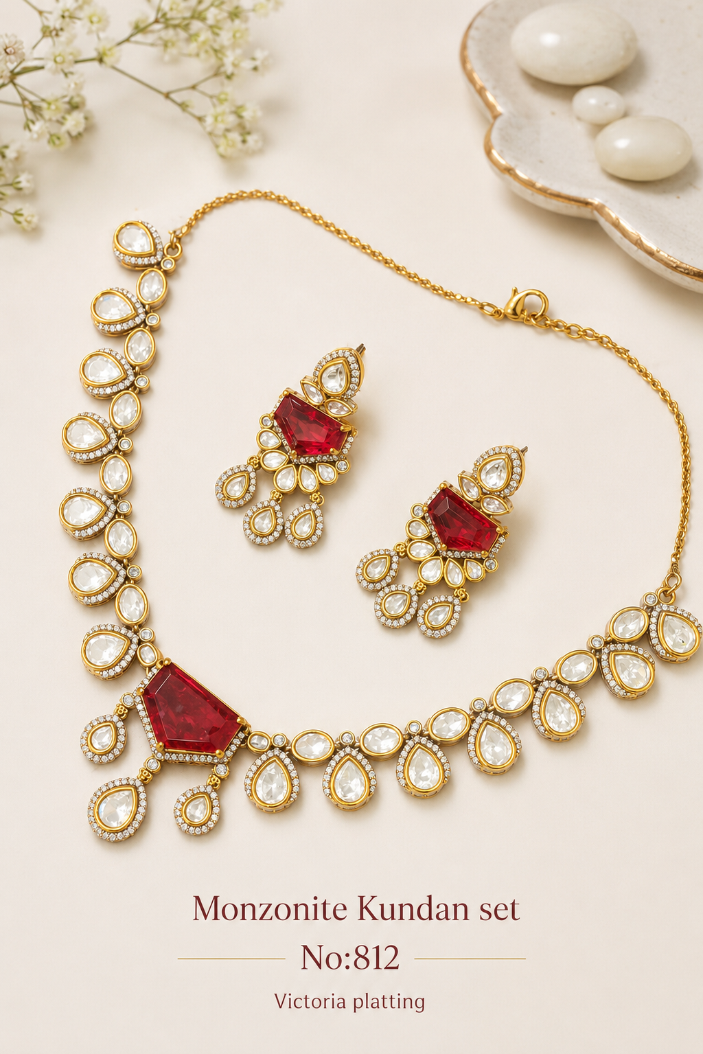 Monzonite Kundan sets