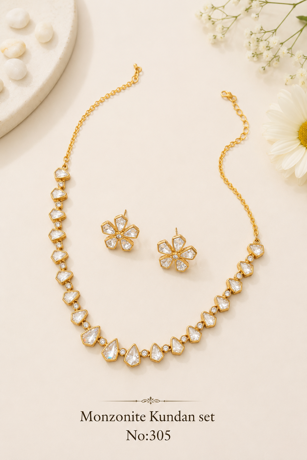 Monzonite Kundan sets
