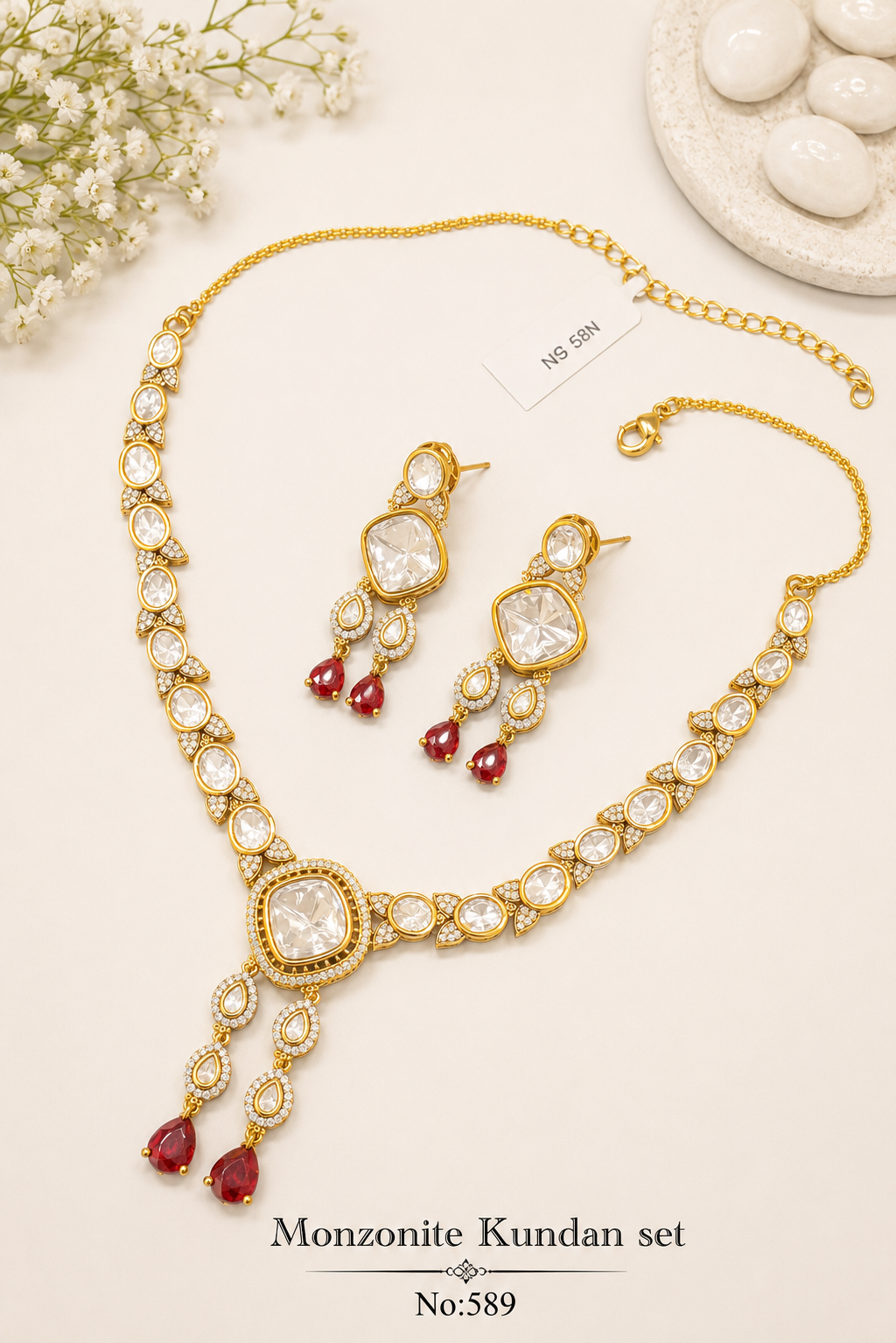 Monzonite Kundan sets