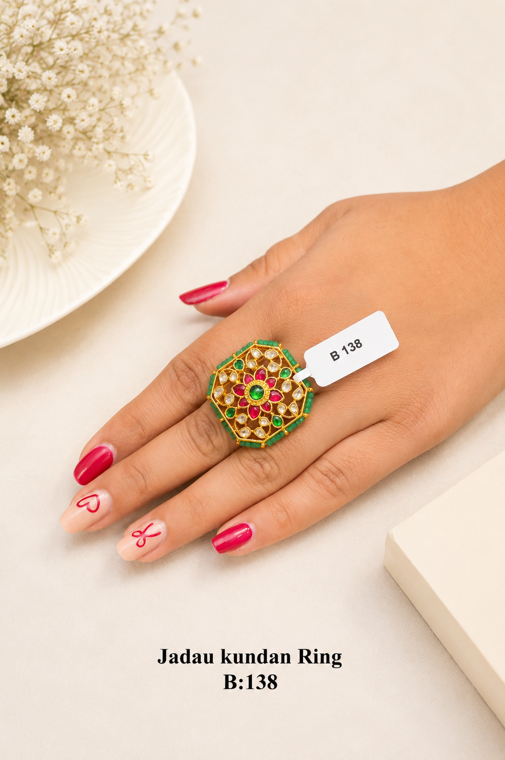 Pachi/Jadau Kundan Ring