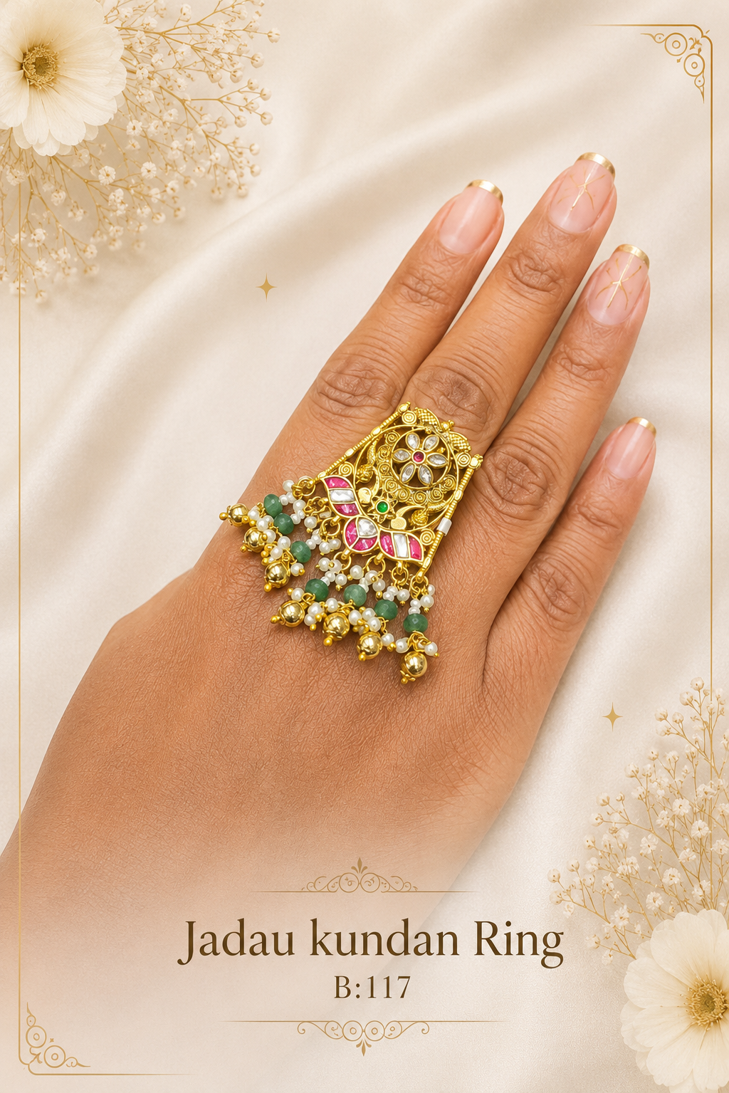 Pachi/Jadau Kundan Ring