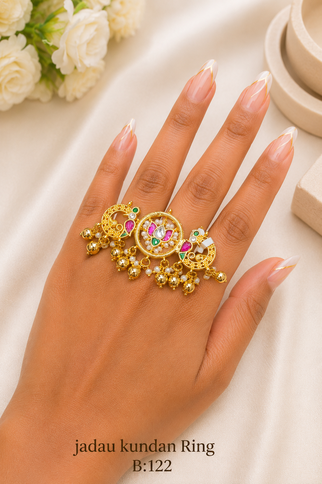 Pachi/Jadau Kundan Ring