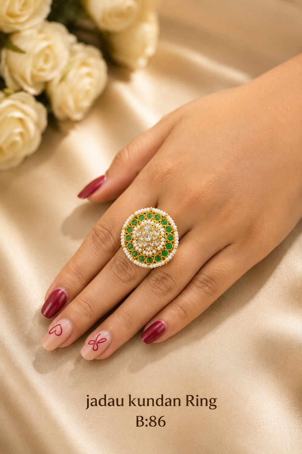 Pachi/Jadau Kundan Ring