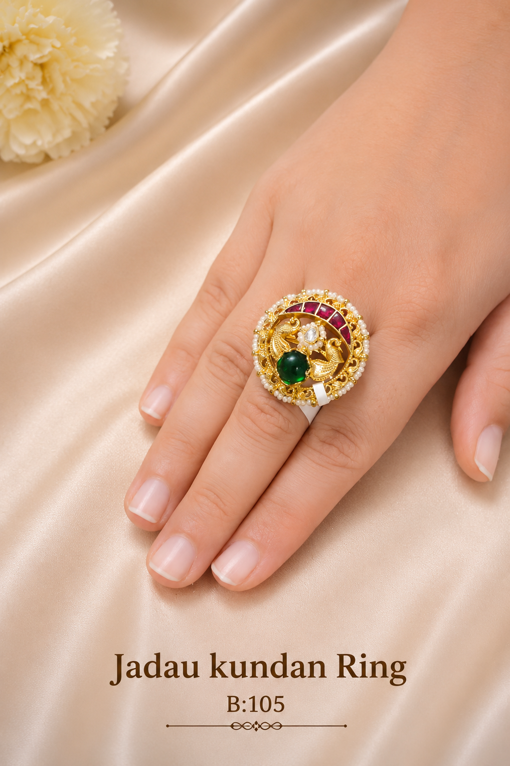 Pachi/Jadau Kundan Ring