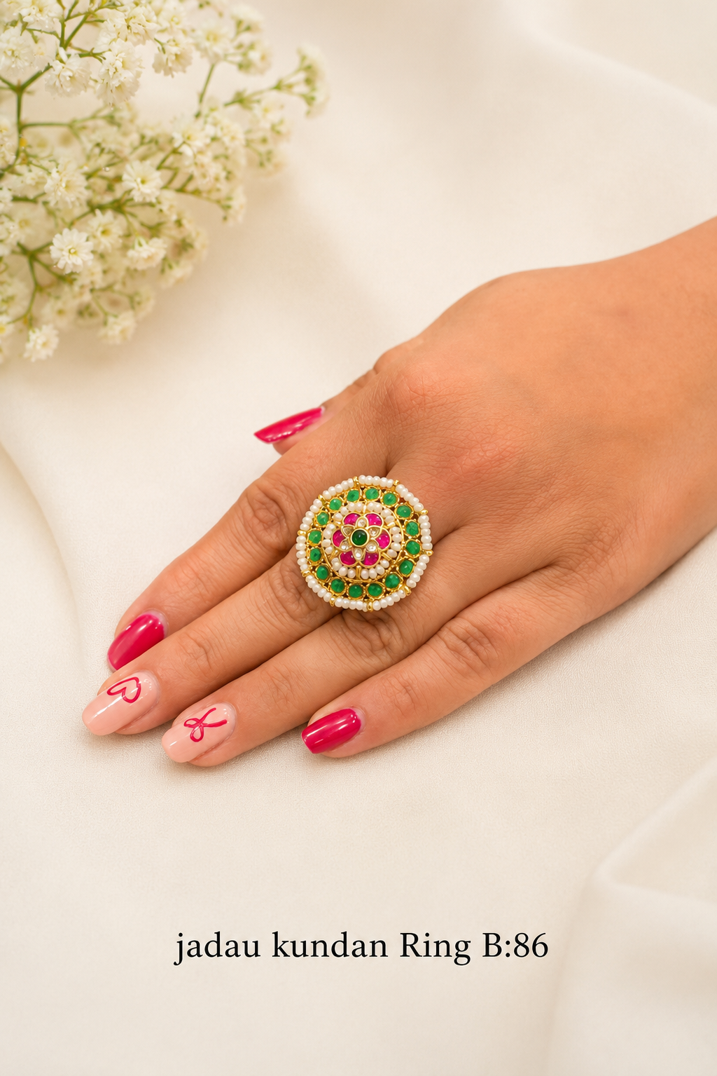 Pachi/Jadau Kundan Ring
