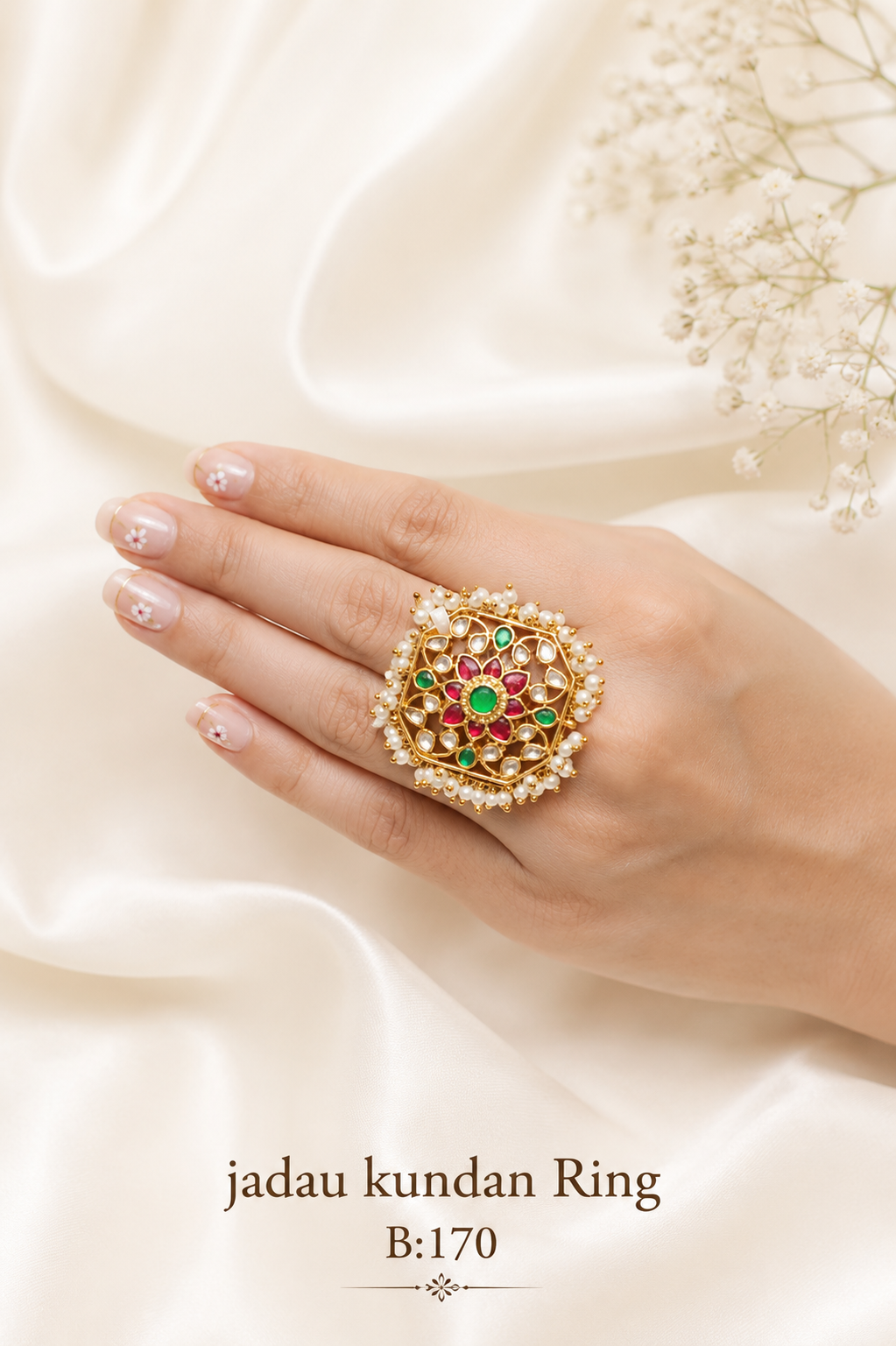 Pachi/Jadau Kundan Ring