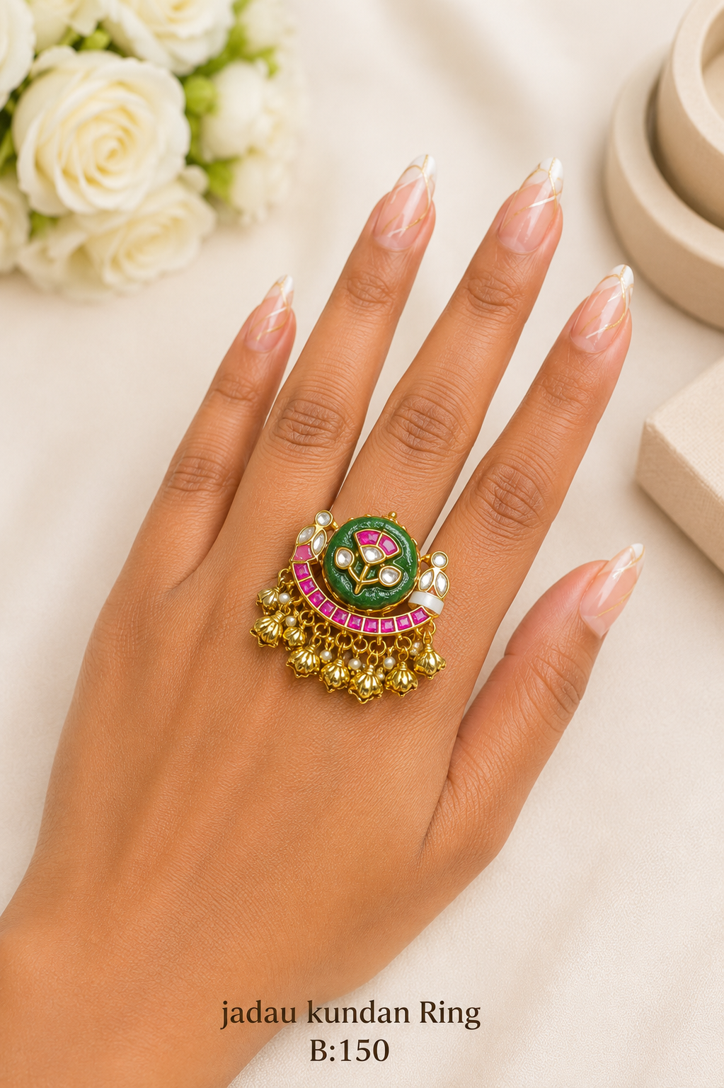Pachi/Jadau Kundan Ring