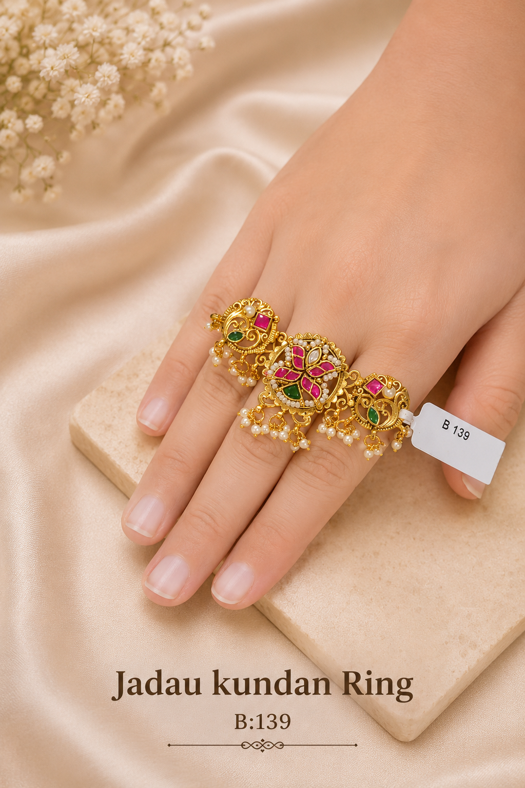 Pachi/Jadau Kundan Ring