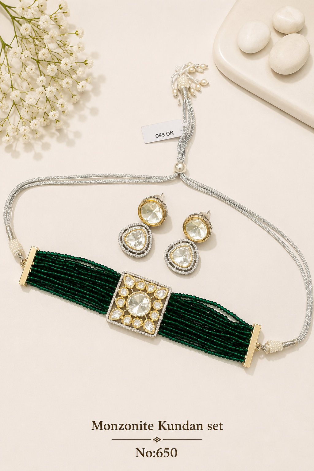 Monzonite Kundan Sets