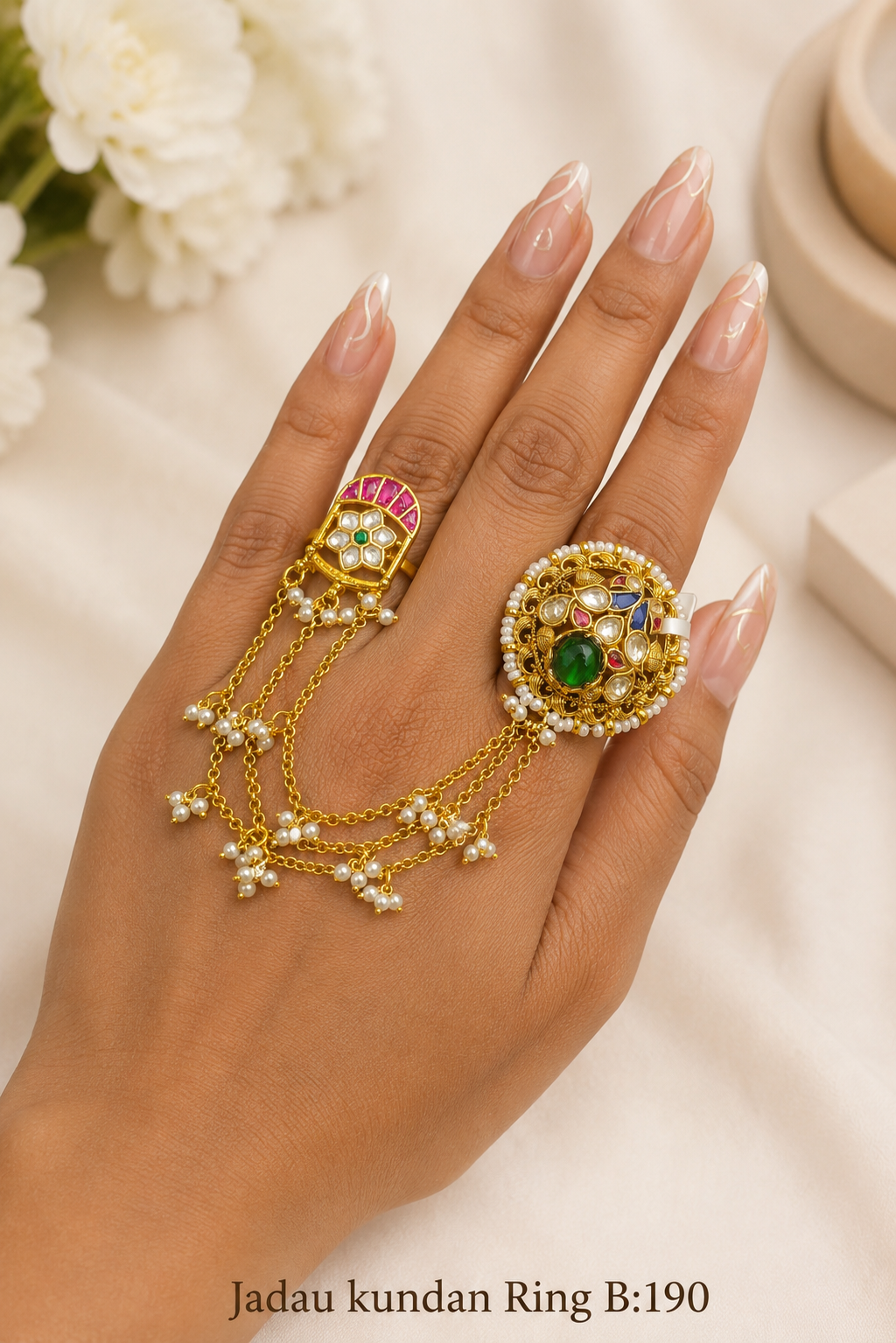 Pachi/Jadau Kundan Ring