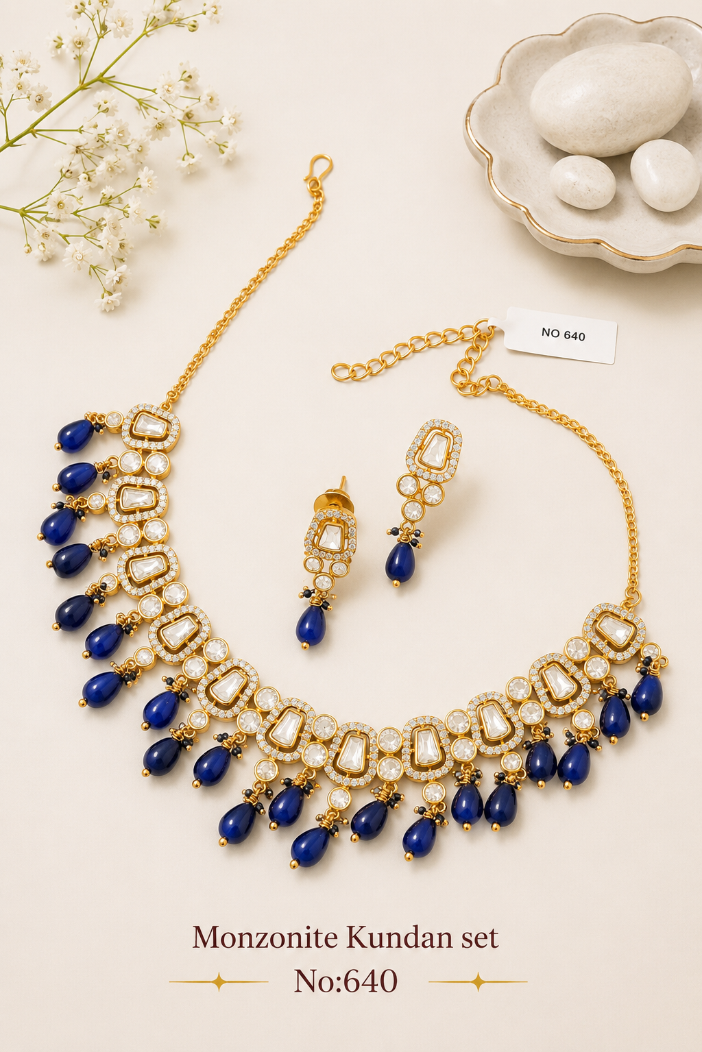 Monzonite Kundan Sets