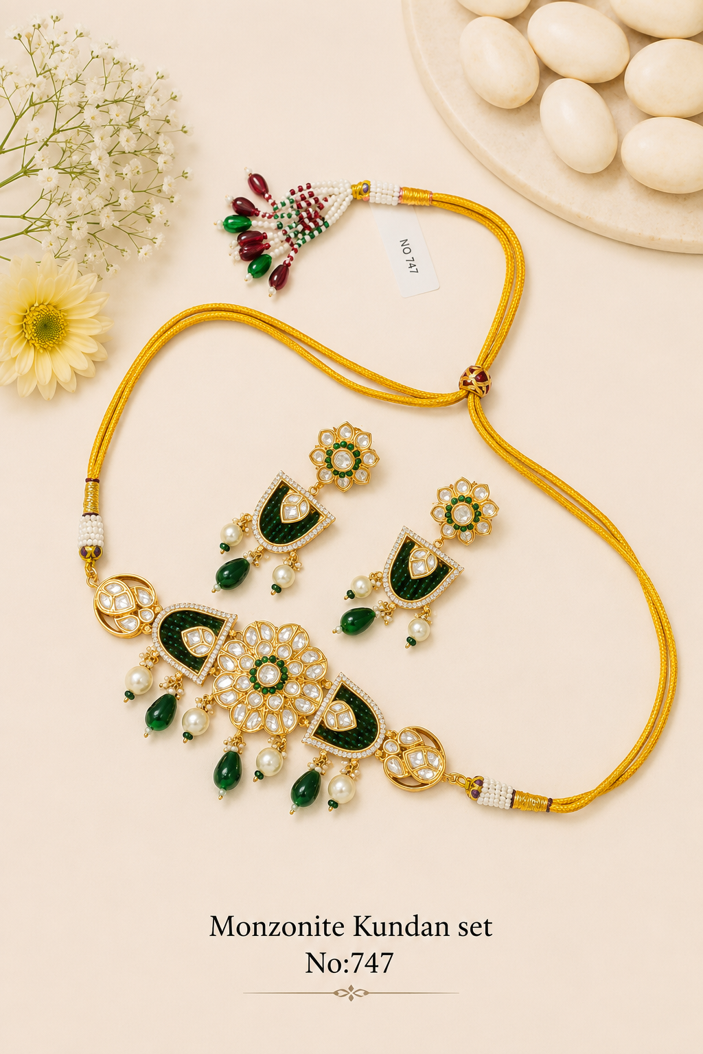 Monzonite Kundan Sets
