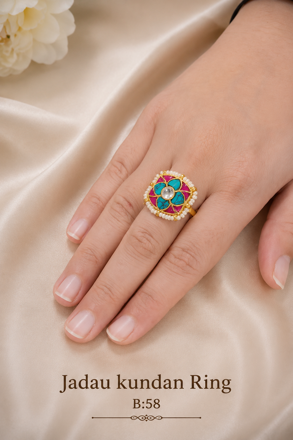 Pachi/Jadau Kundan Ring