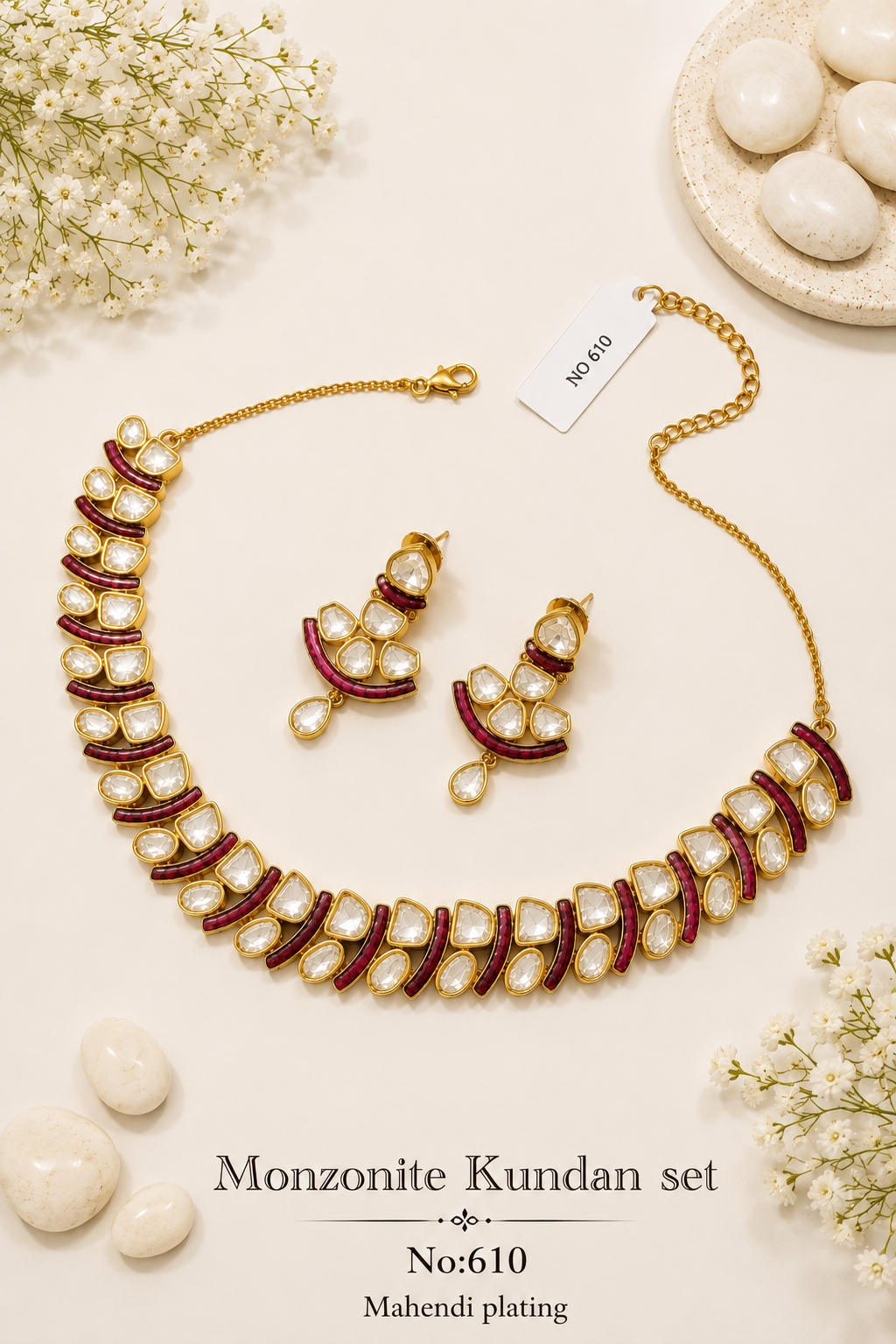Monzonite Kundan sets