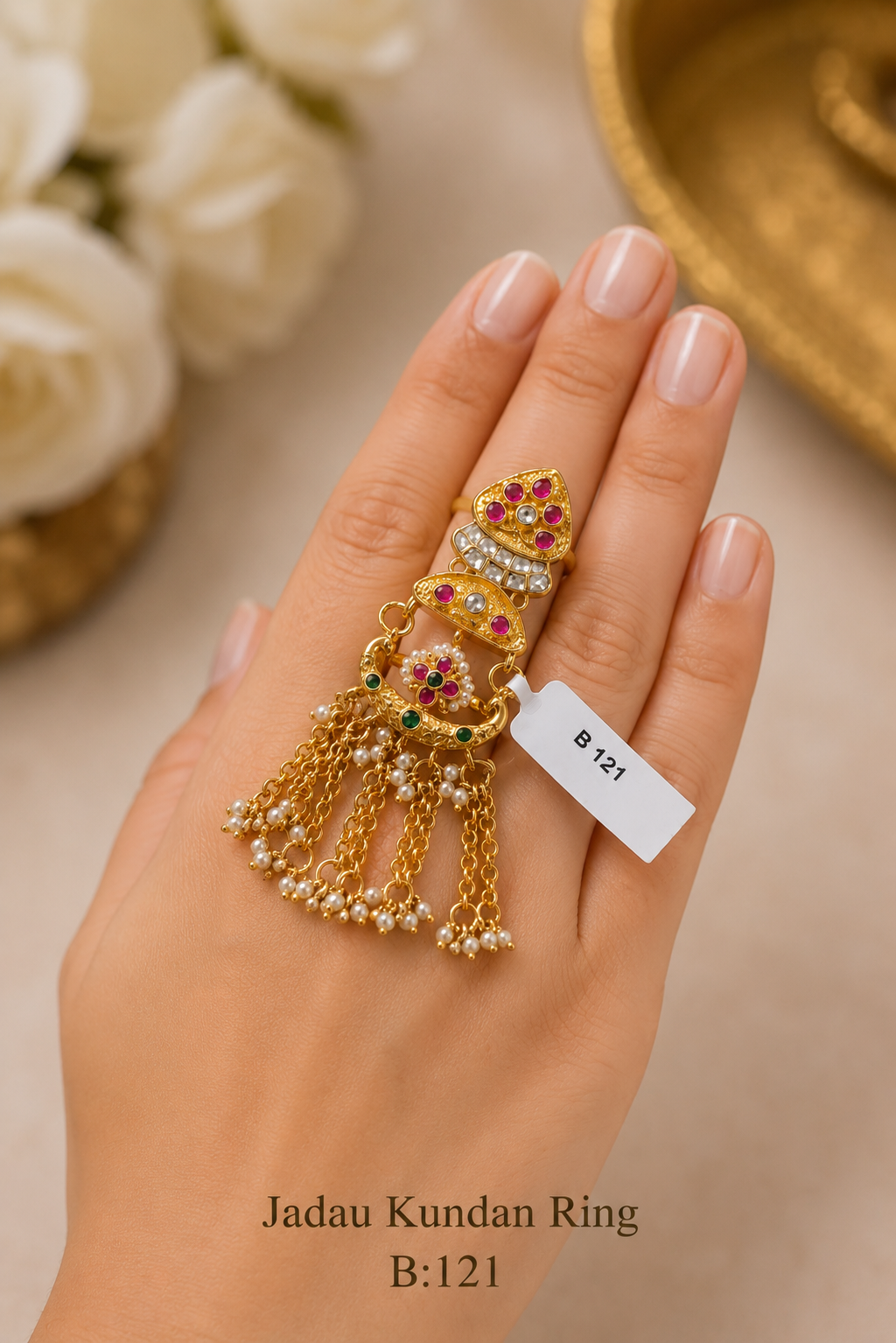 Pachi/Jadau Kundan Ring