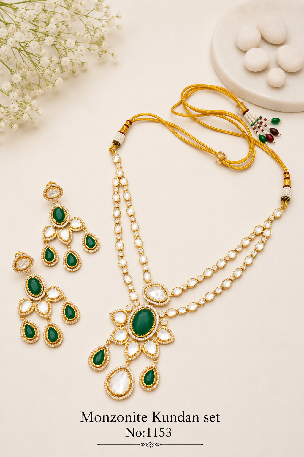 Monzonite Kundan Sets