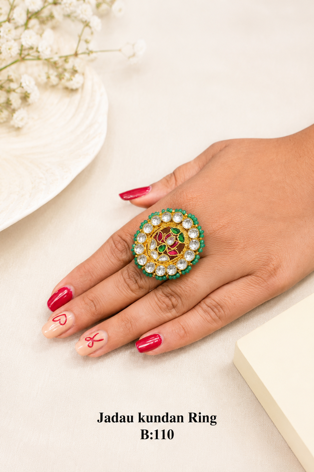 Pachi/Jadau Kundan Ring