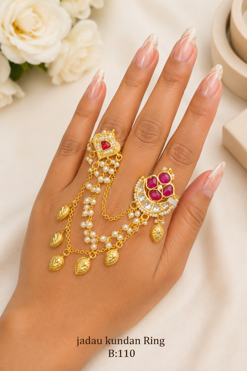 Pachi/Jadau Kundan Ring