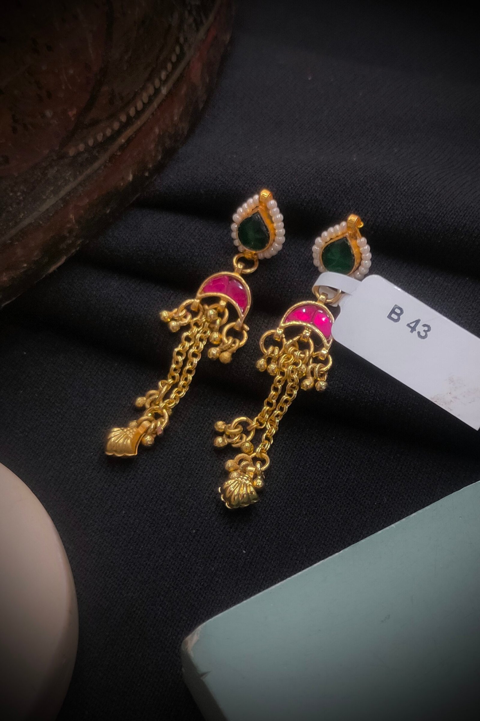 Pachi Kundan/ Jadau Earrings