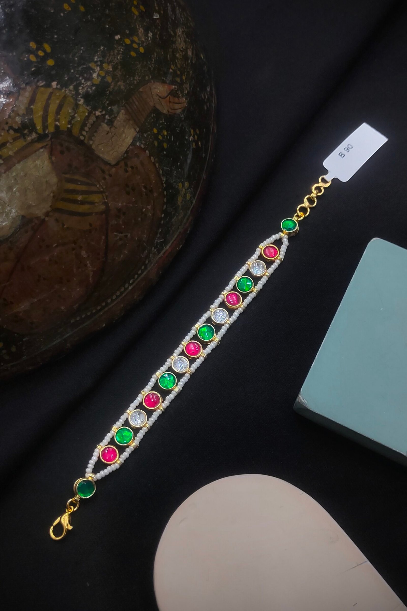 Pachi Kundan/Jadau Bracelet