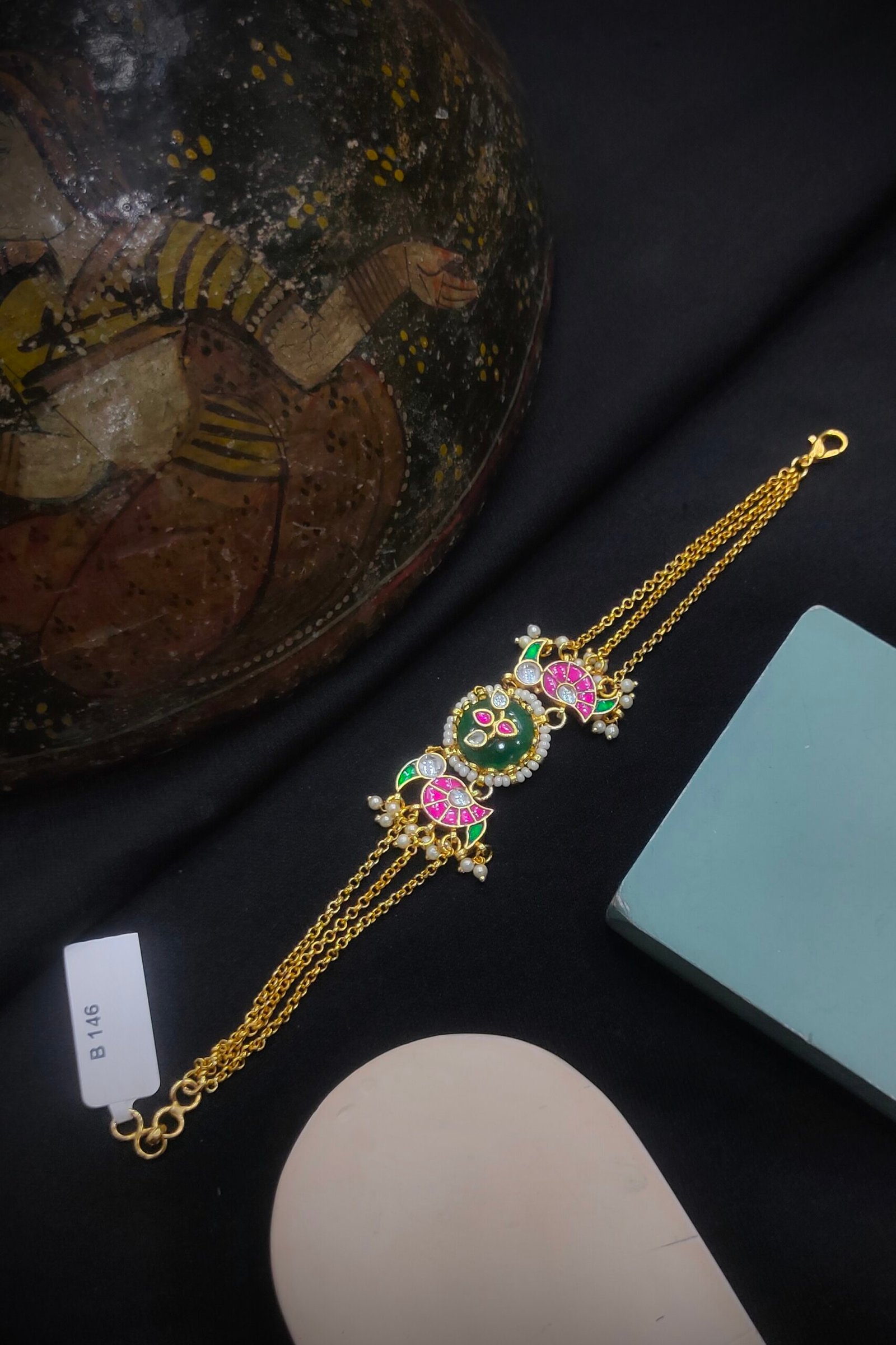 Pachi Kundan/Jadau Bracelet