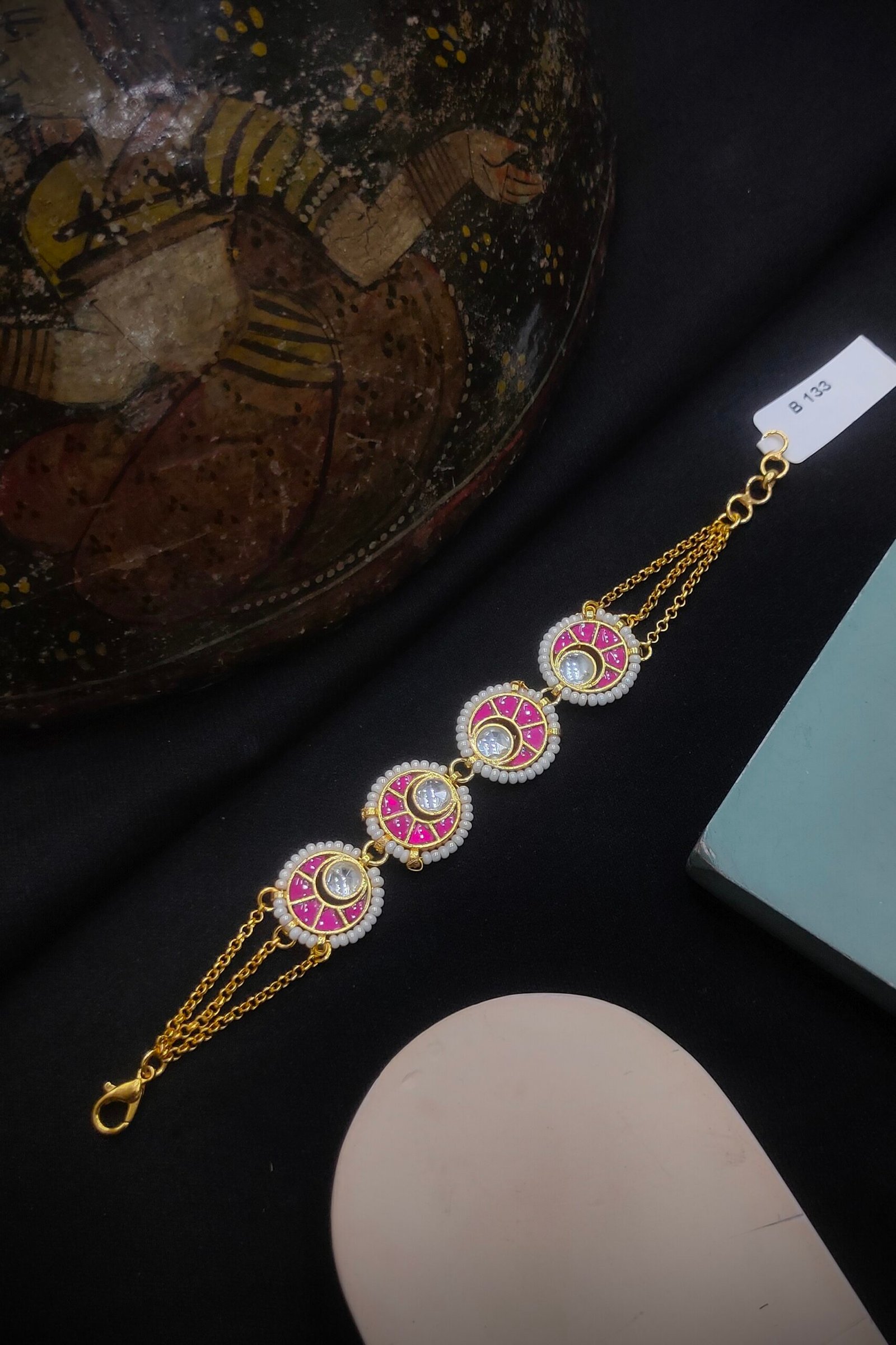 Pachi Kundan/Jadau Bracelet