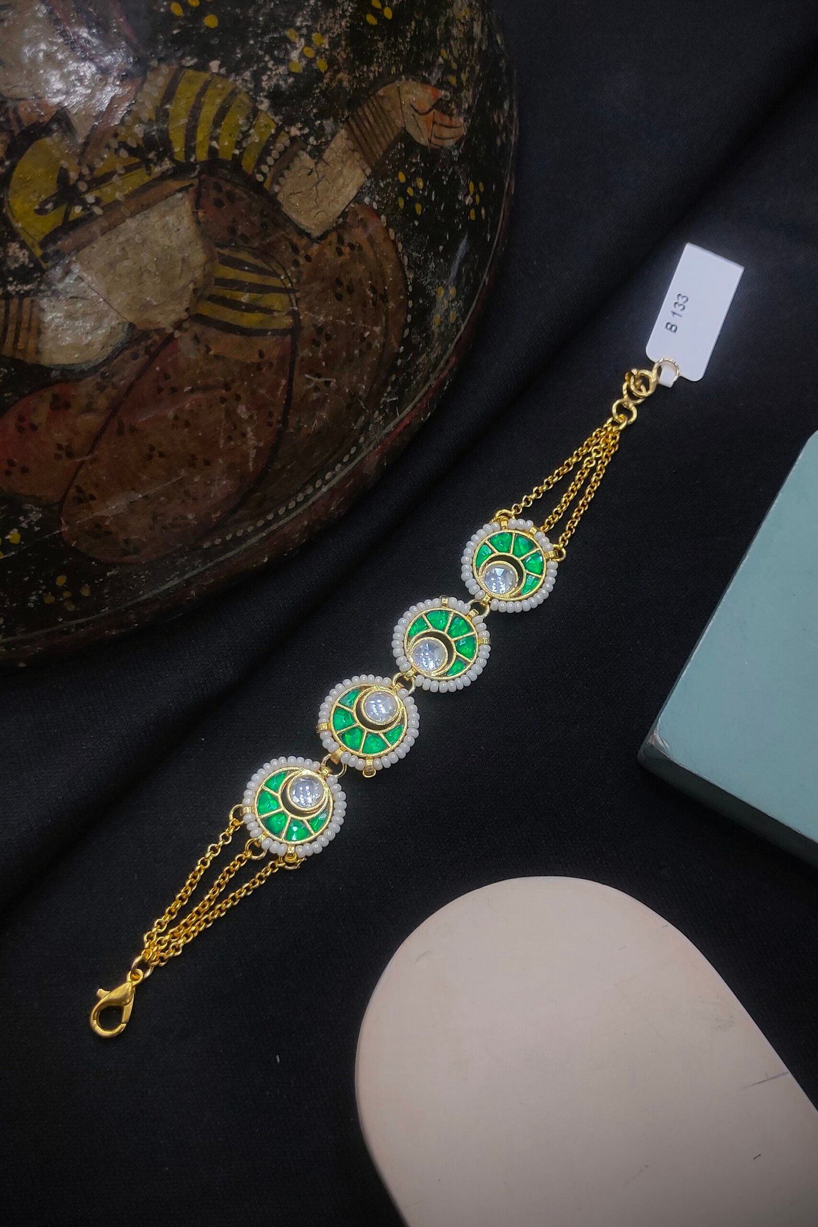Pachi Kundan/Jadau Bracelet