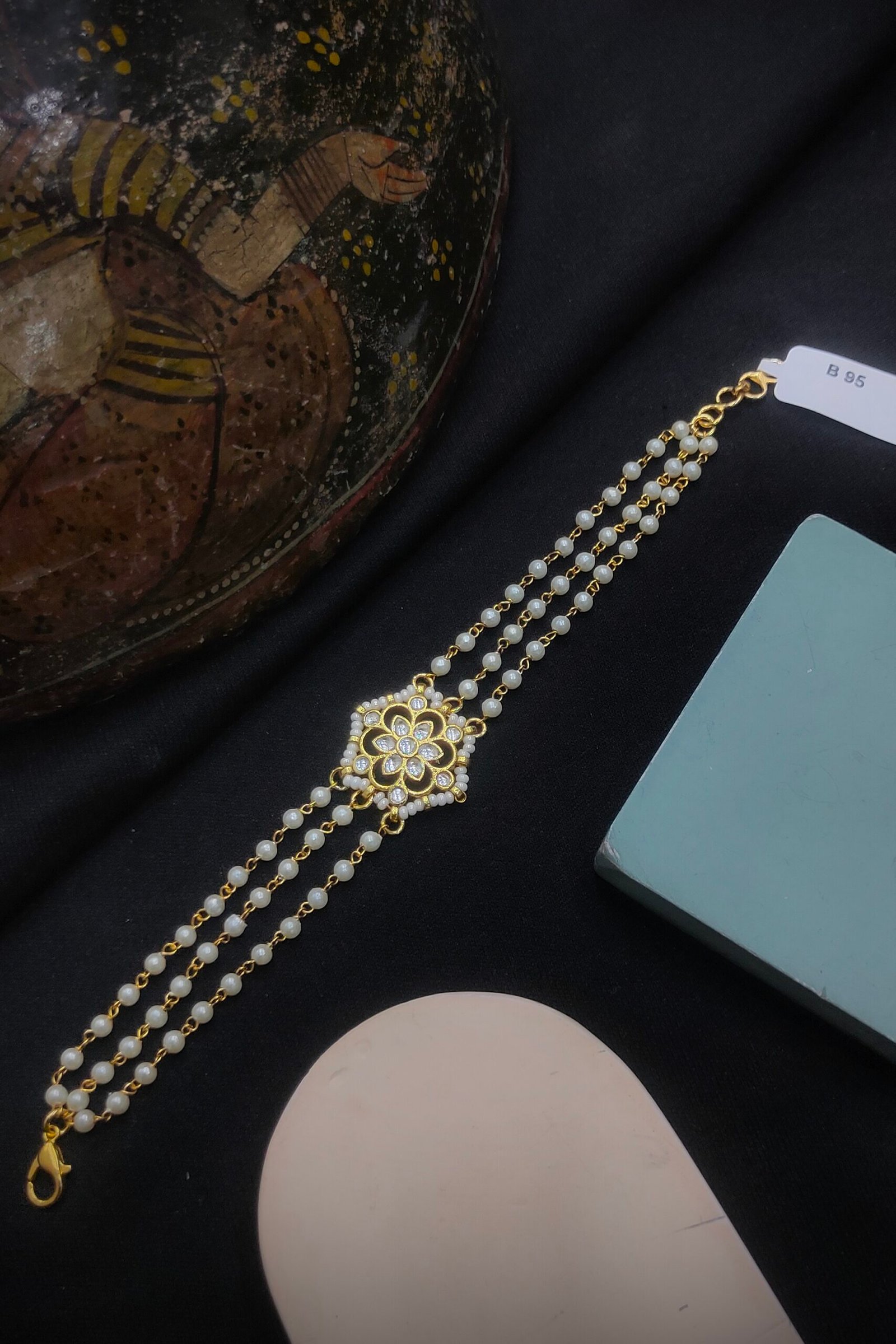 Pachi Kundan/Jadau Bracelet