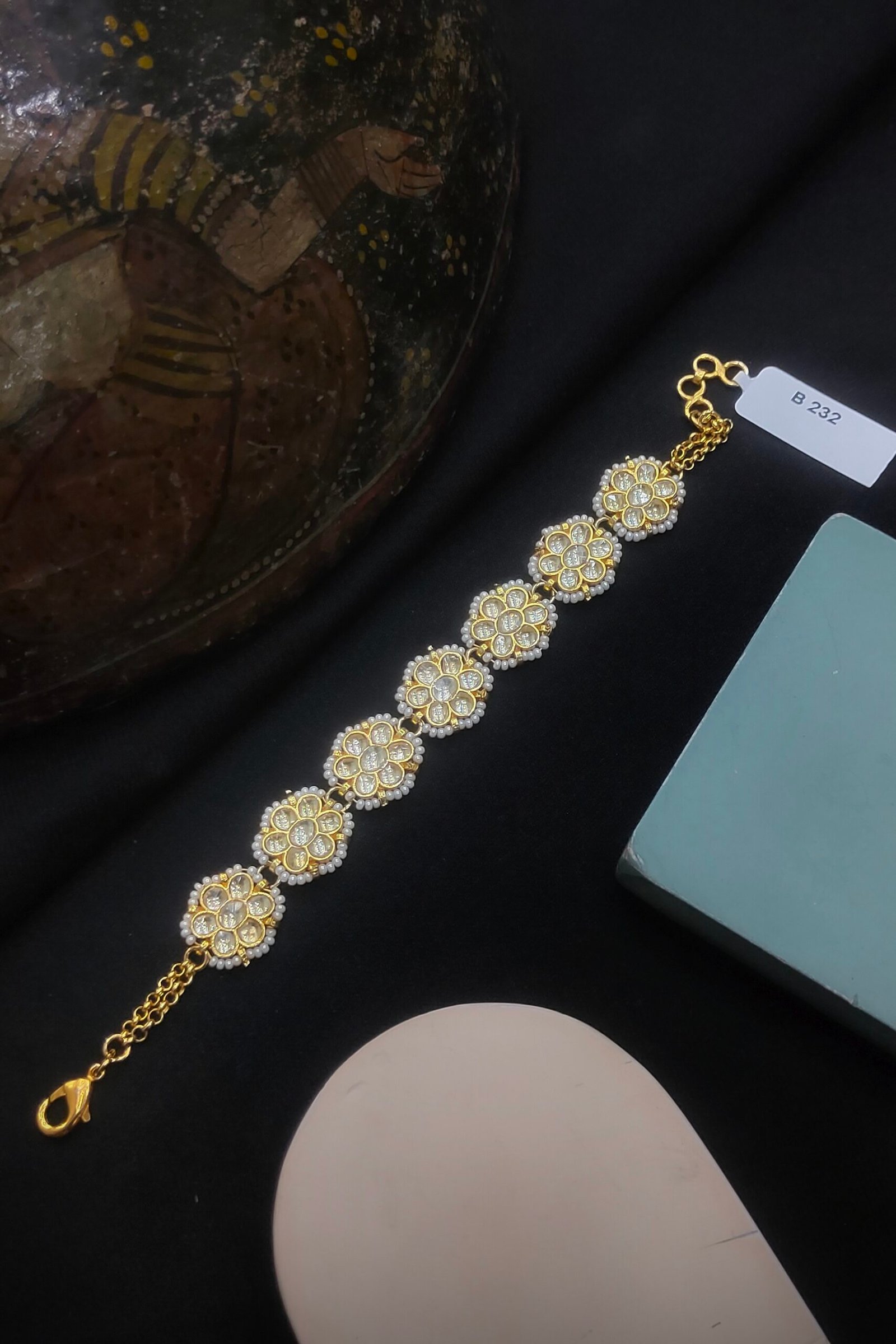 Pachi Kundan/Jadau Bracelet