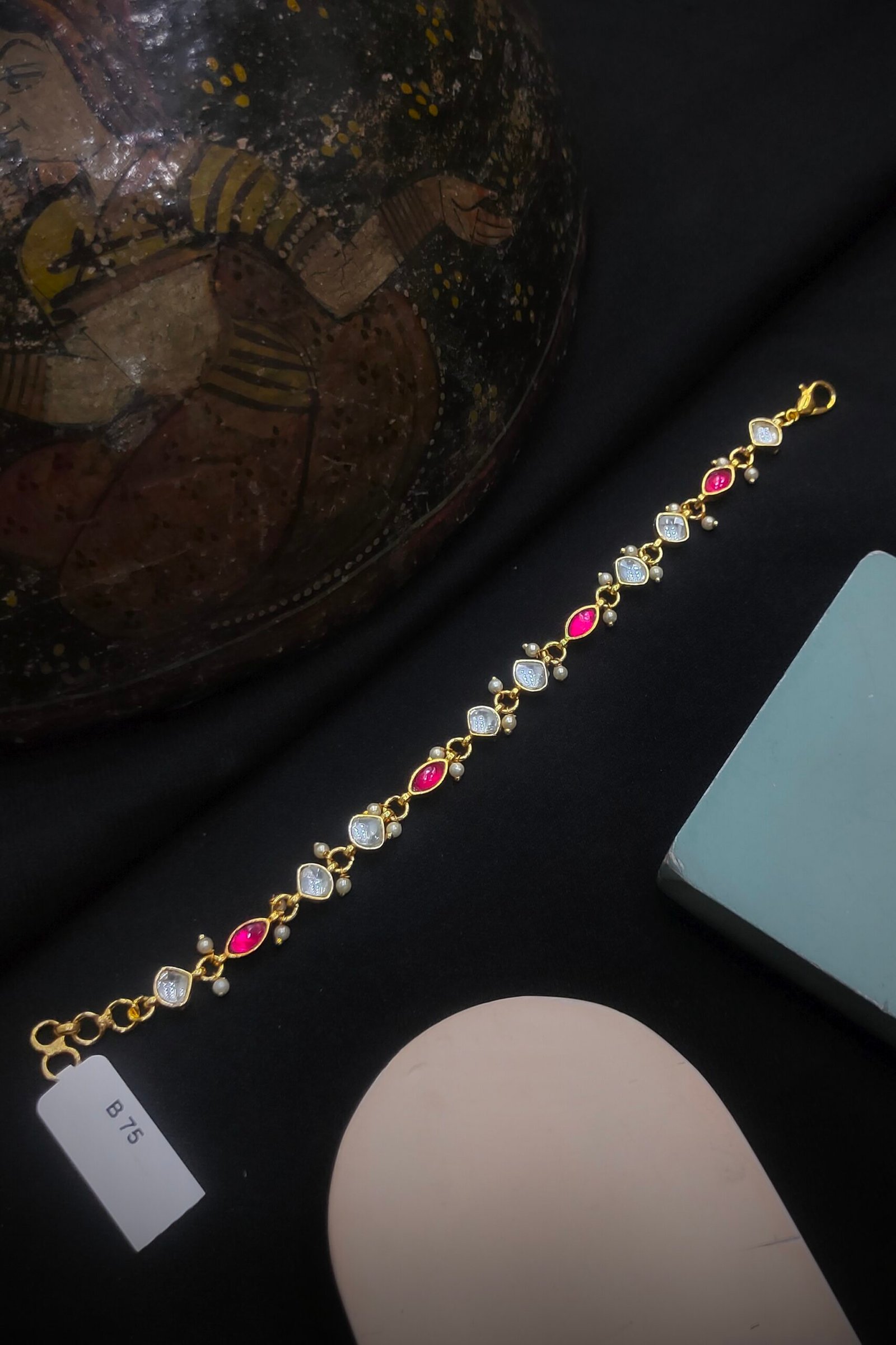 Pachi Kundan/Jadau Bracelet