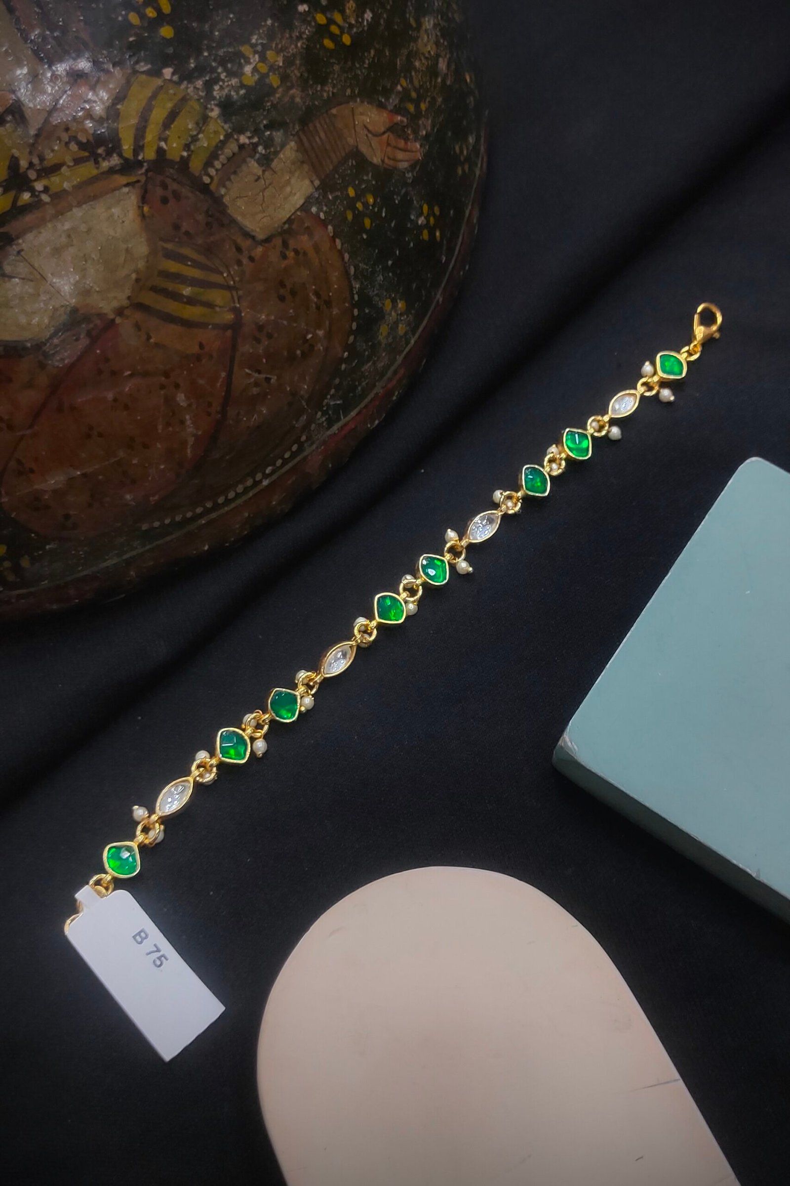 Pachi Kundan/Jadau Bracelet