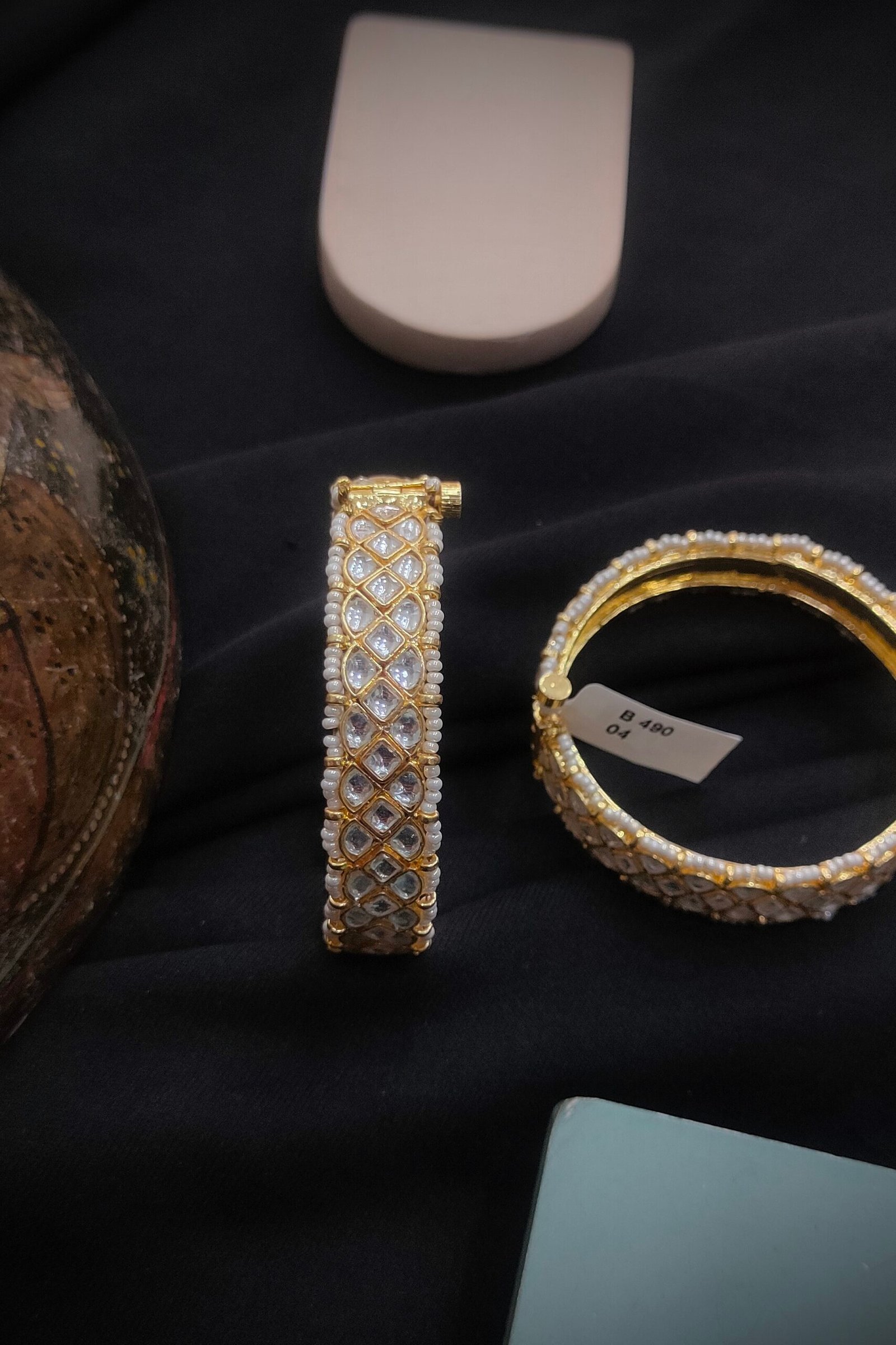 Pachi Kundan/Jadau Bangles