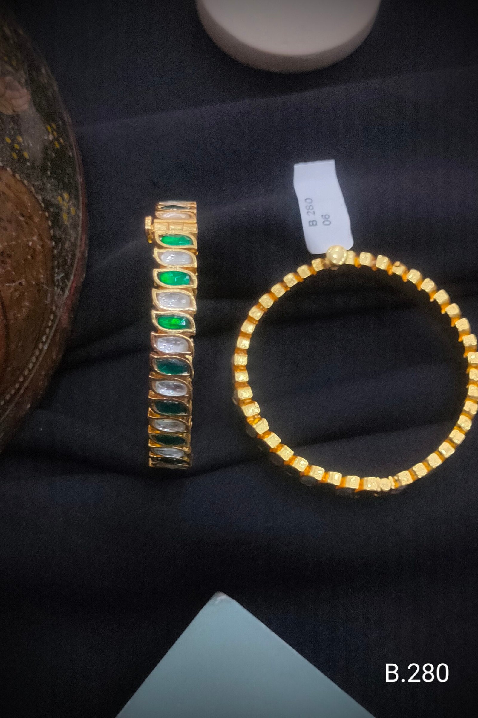 Pachi Kundan/Jadau Bangles