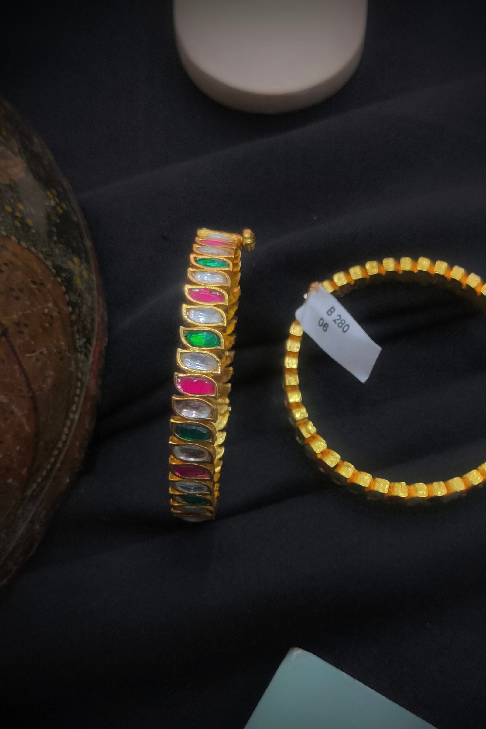 Pachi Kundan/Jadau Bangles