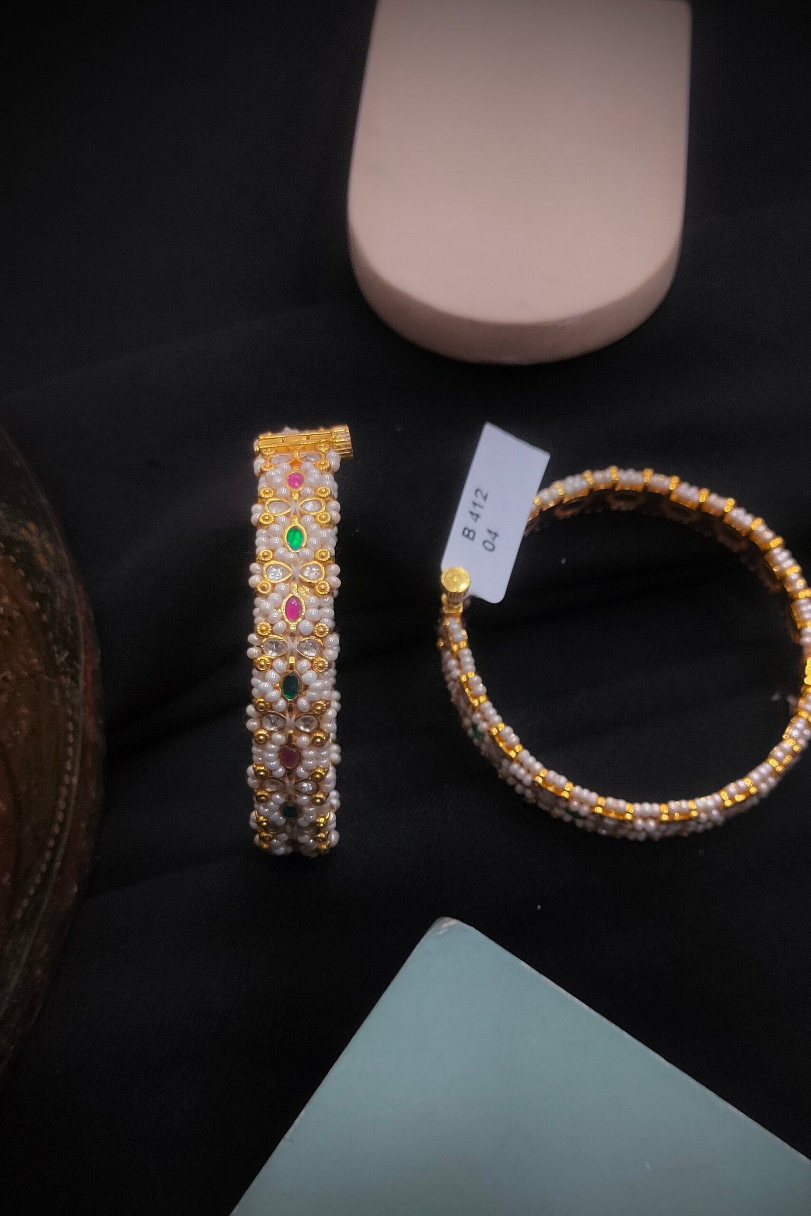 Pachi Kundan/Jadau Bangles