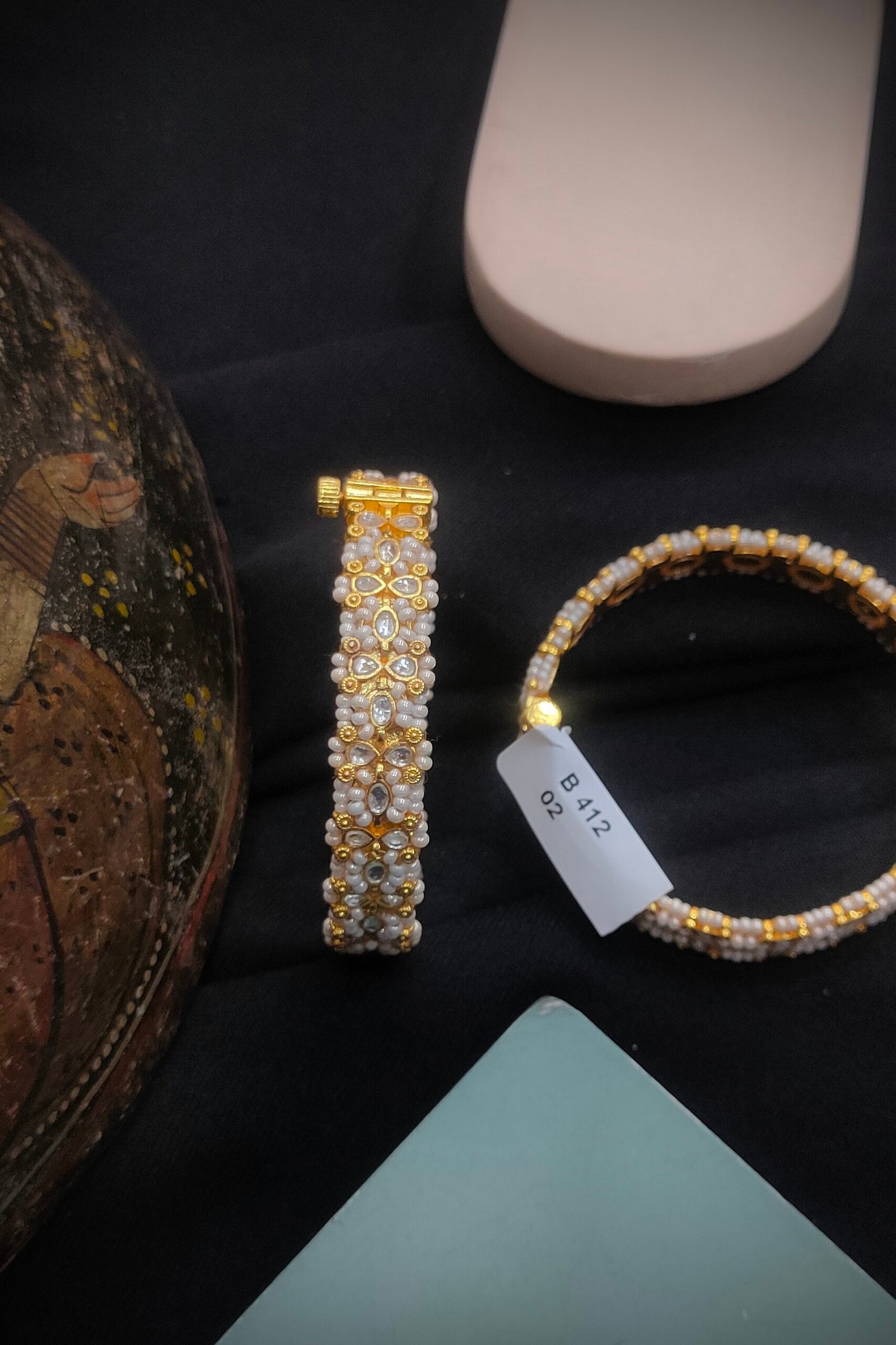 Pachi Kundan/Jadau Bangles