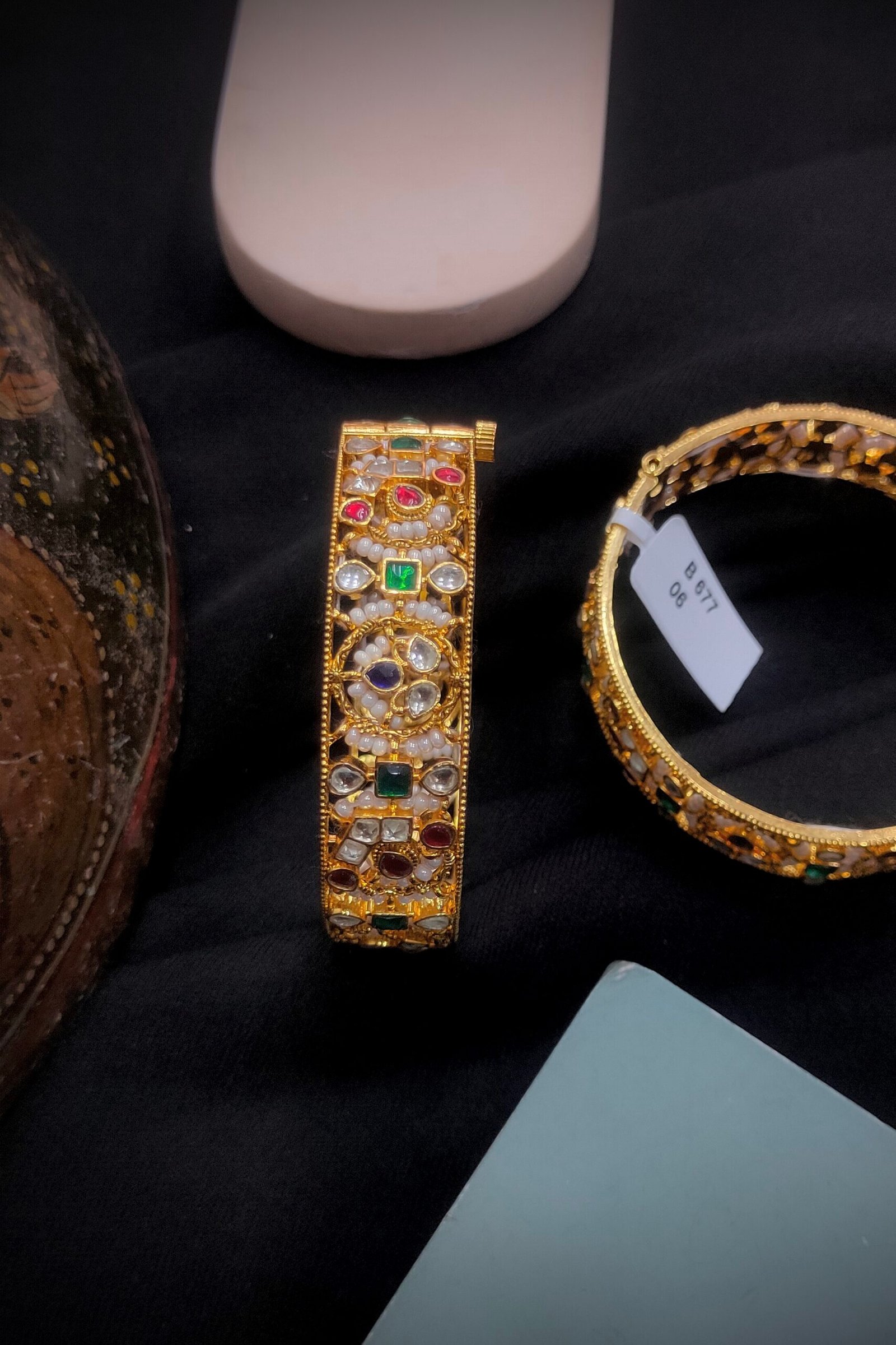 Pachi Kundan/Jadau Bangles