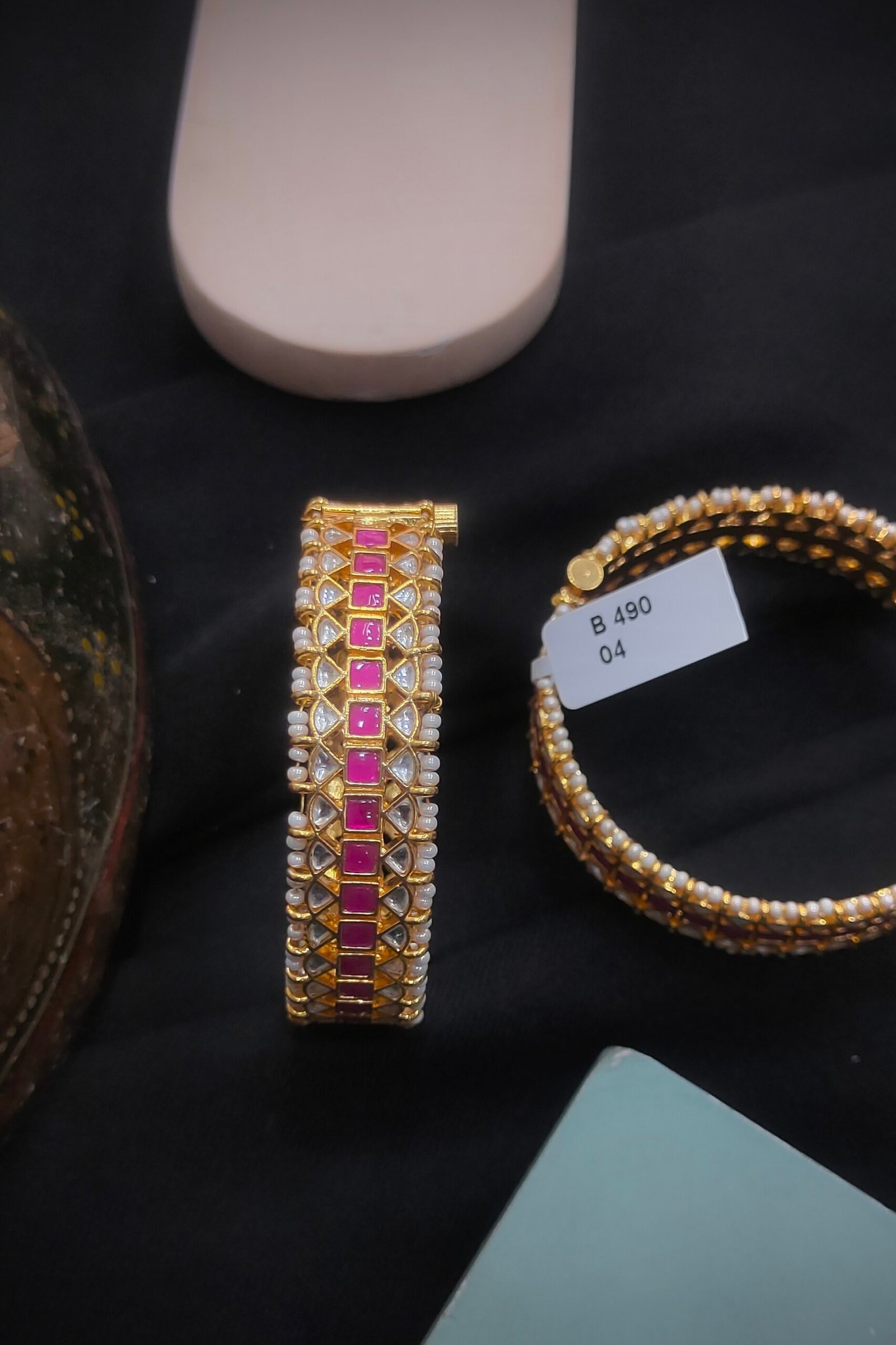 Pachi Kundan/Jadau Bangles