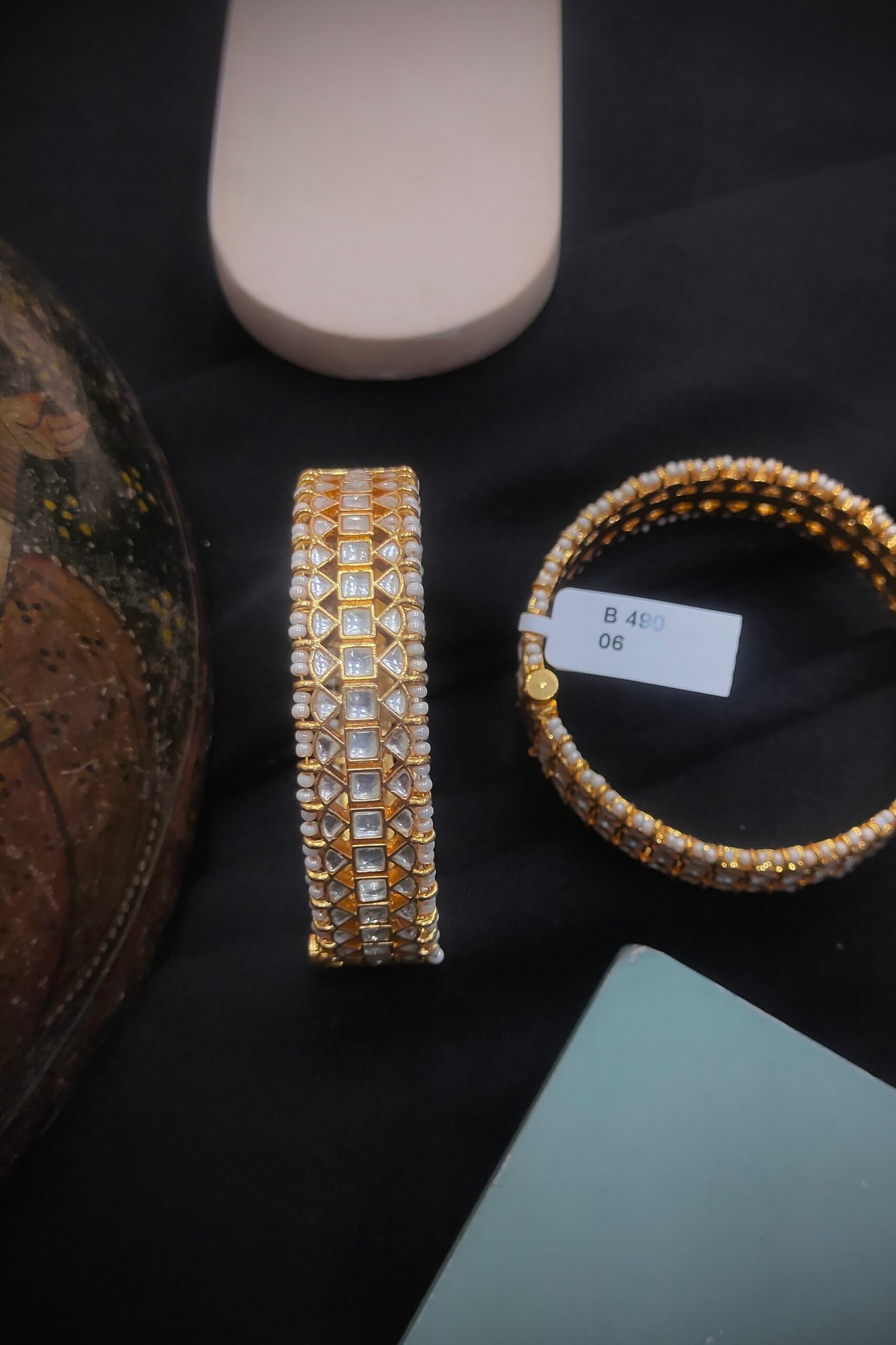 Pachi Kundan/Jadau Bangles