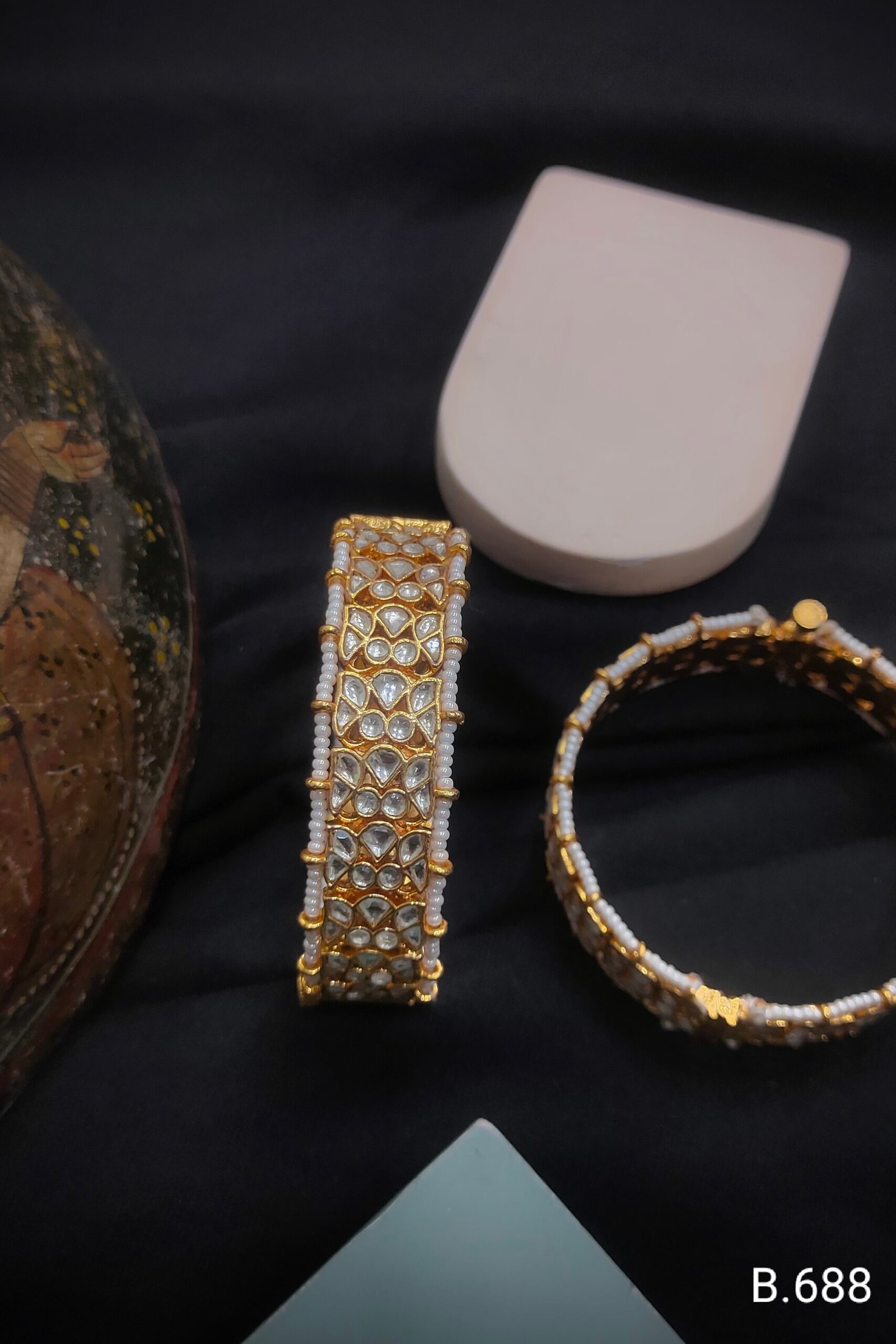 Pachi Kundan/Jadau Bangles