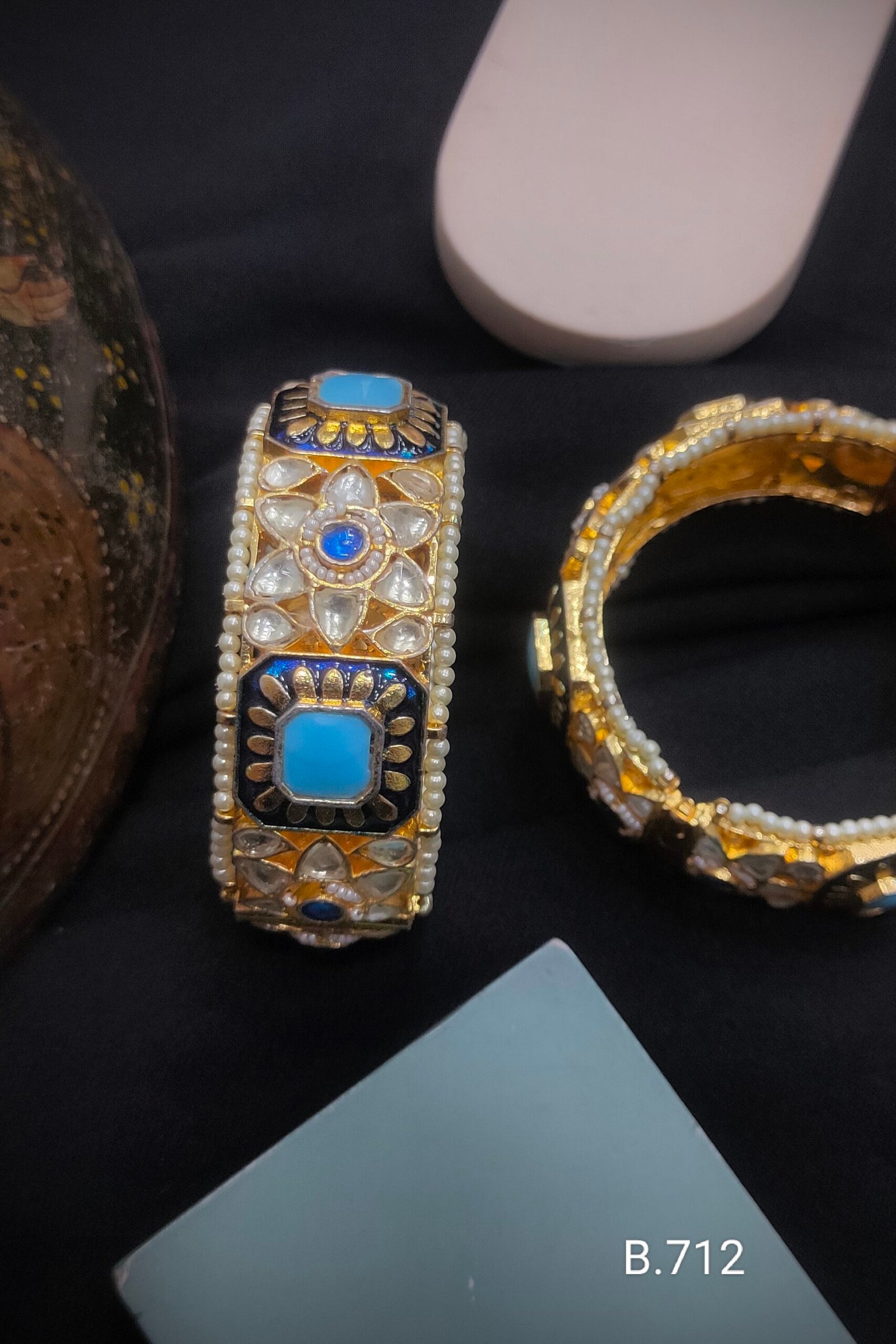 Pachi Kundan/Jadau Bangles