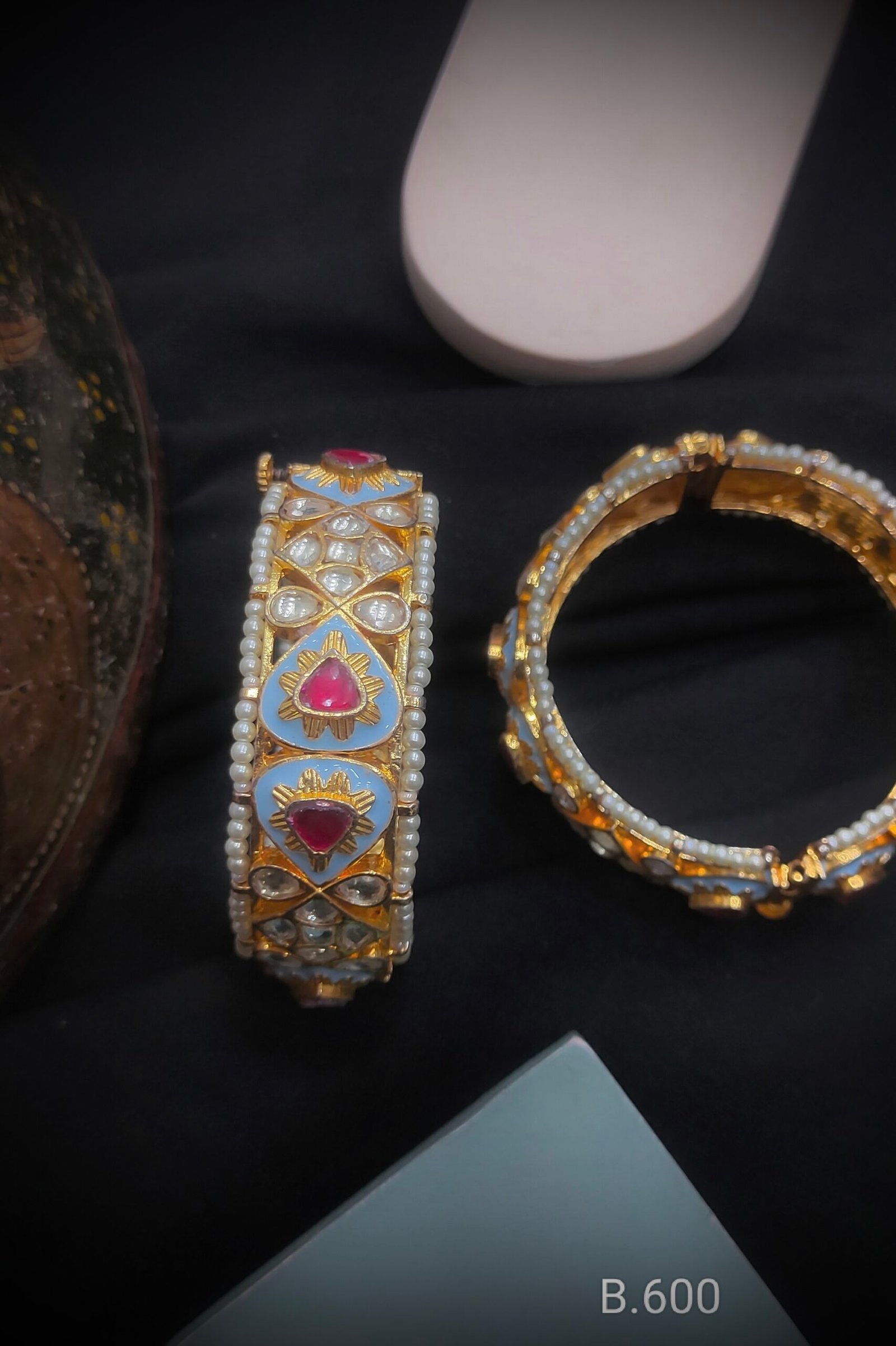Pachi Kundan/Jadau Bangles