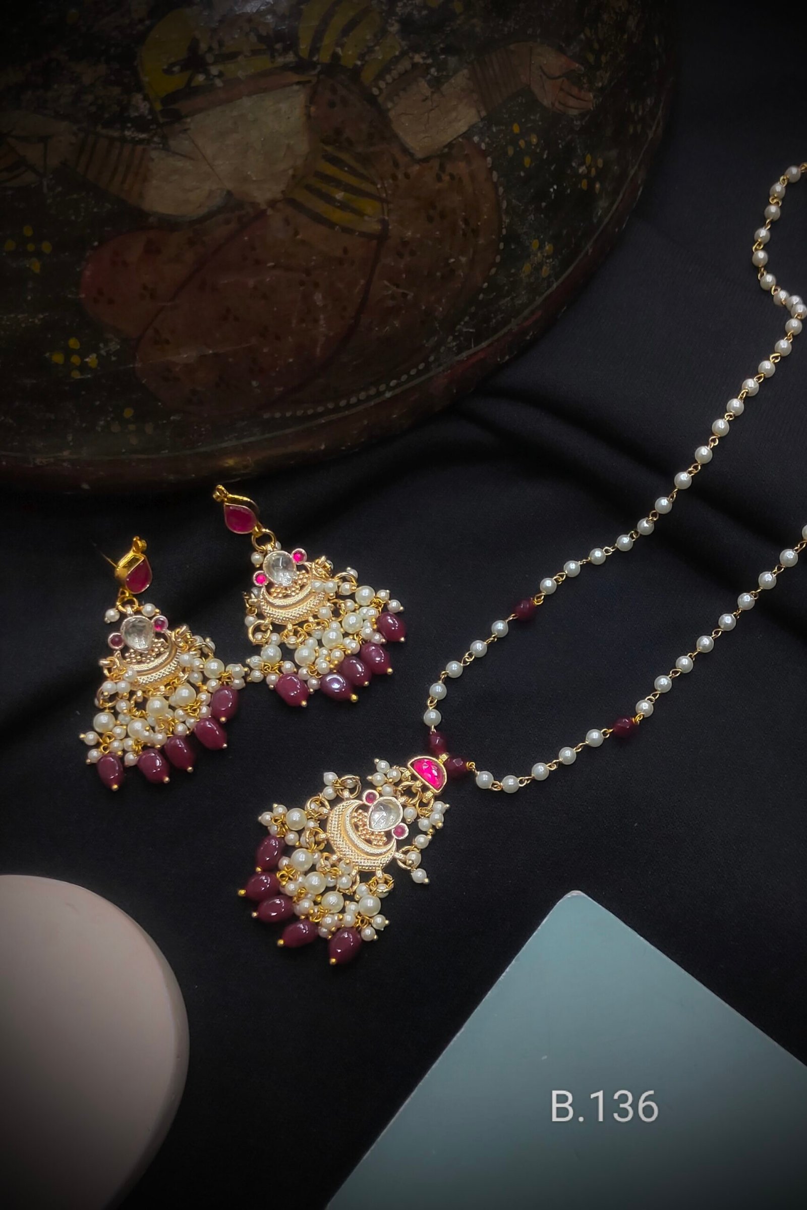 Pachi Kundan/ Jadau Pendant Set