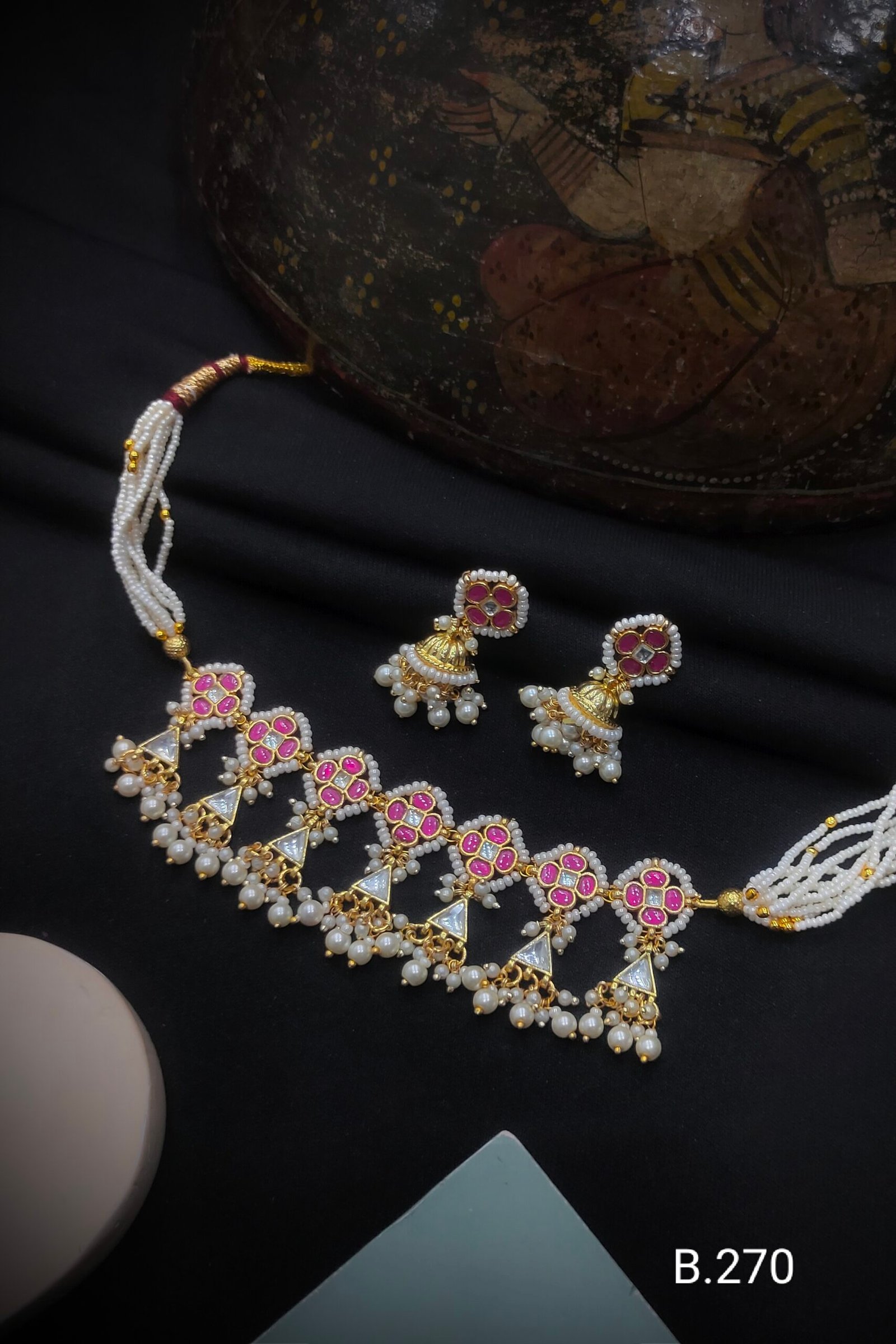 Pachi Kundan/ Jadau choker set