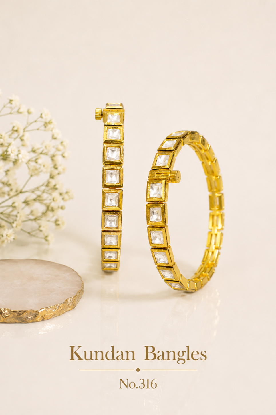 Kundan Bangles.